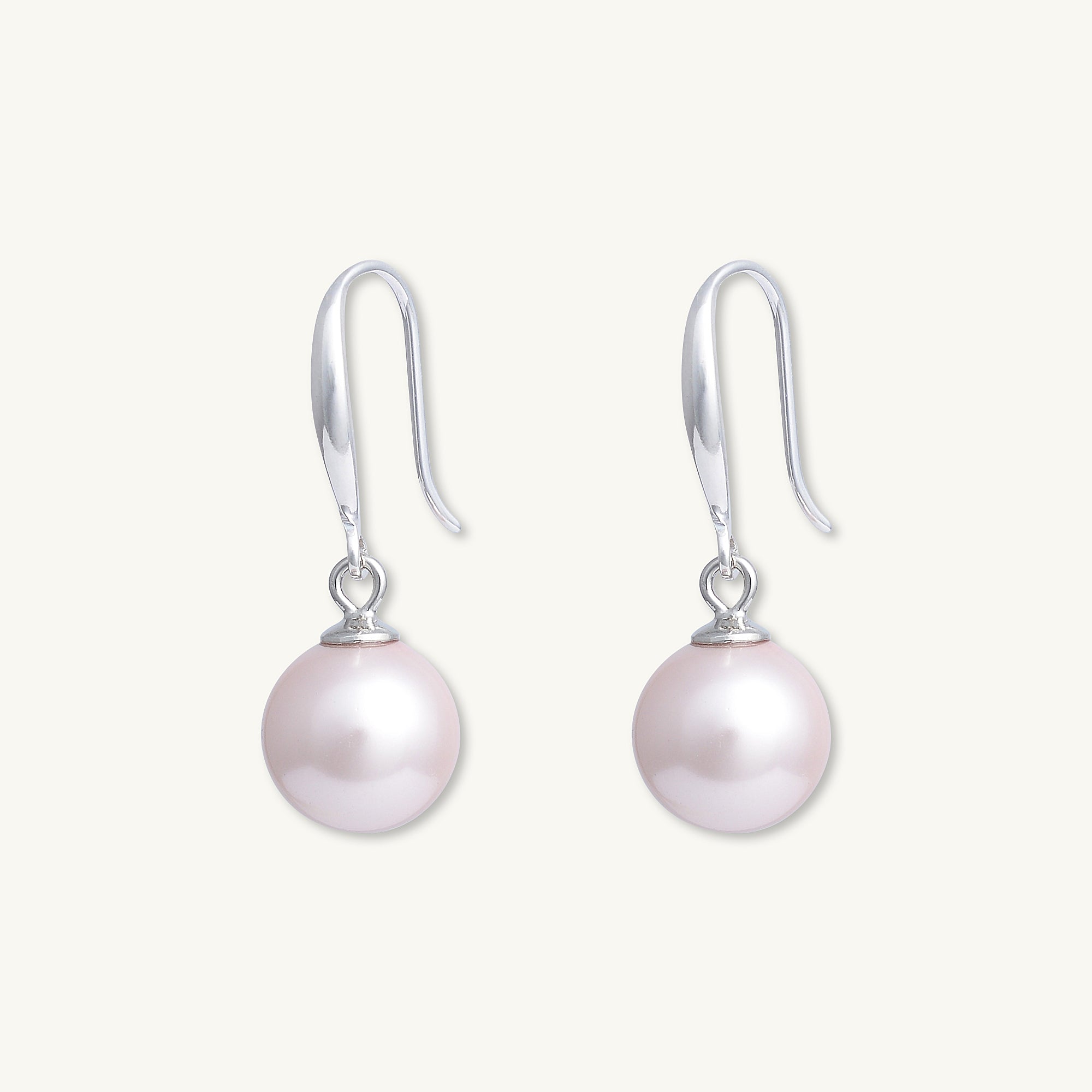 Pink Freshwater Pearl Drop Earrings