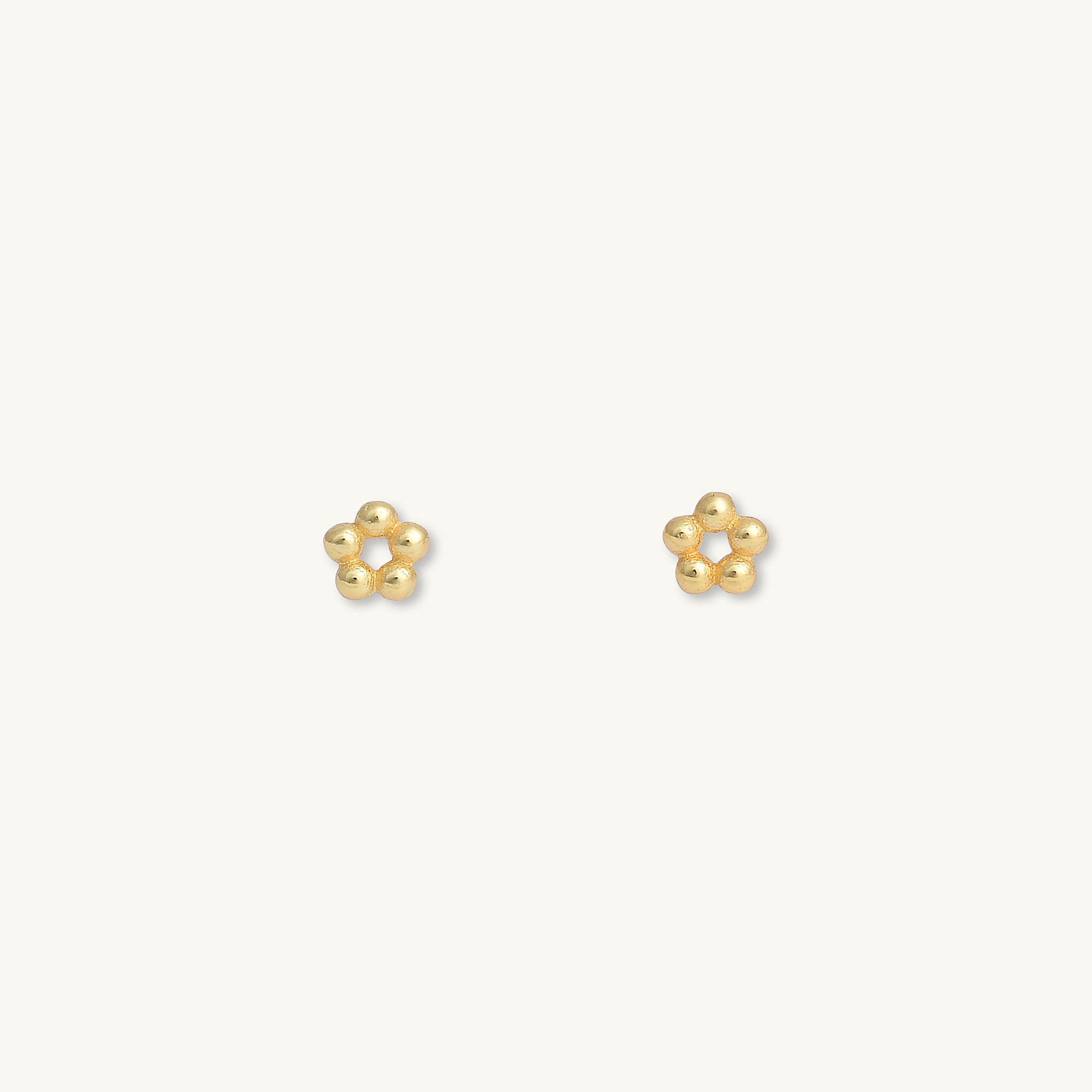 Fleur Ball Dot Stud Earrings