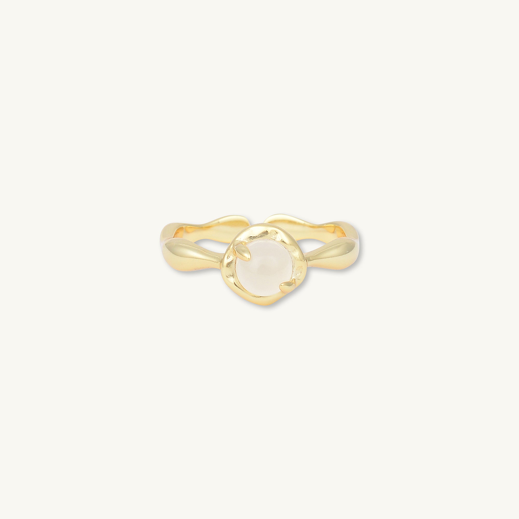 Moonstone Bauble Open Ring