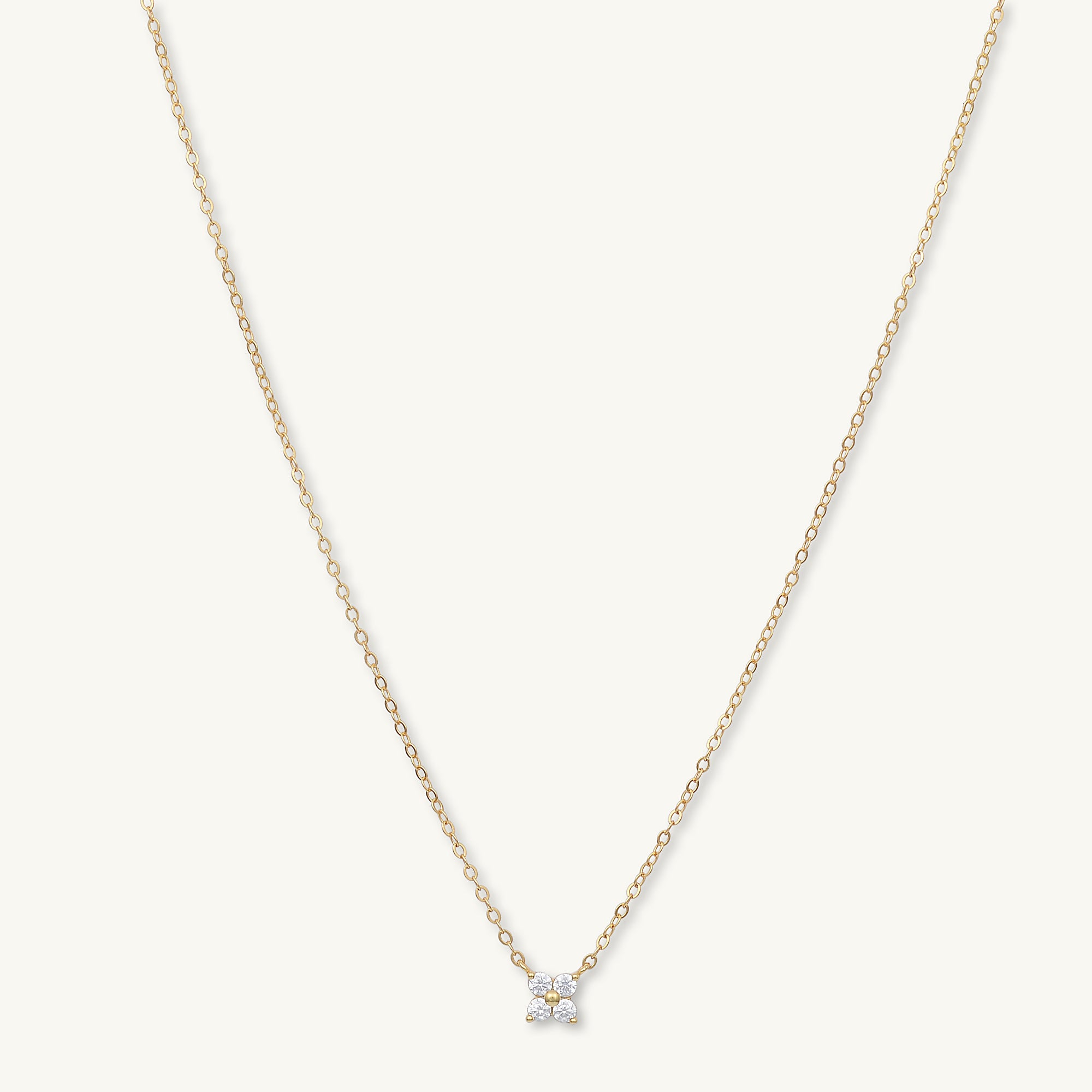 Clover Sapphire Chain Necklace
