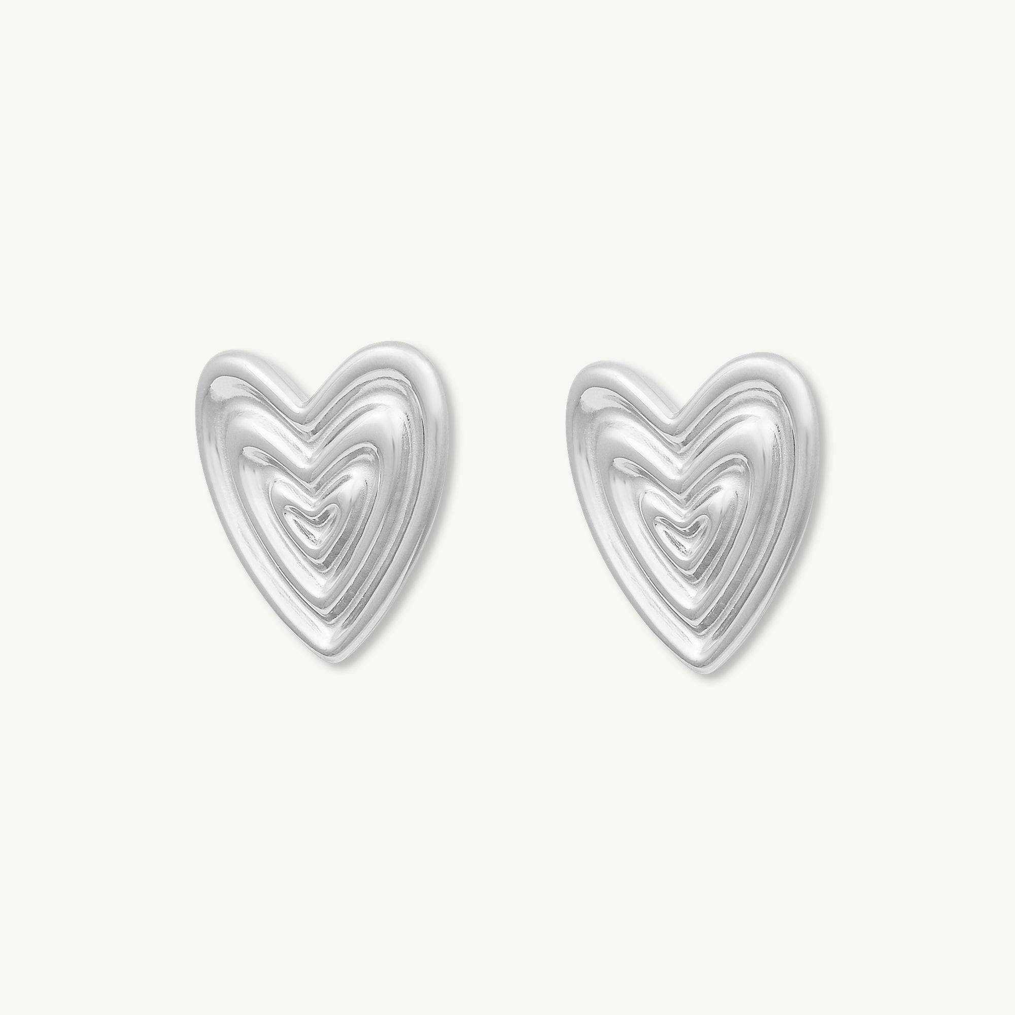 Thea Heart Stud Earrings