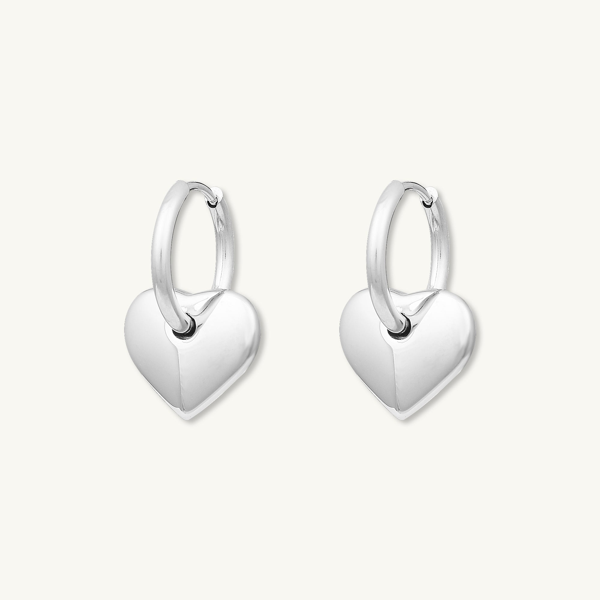 Avery Heart Hoop Earrings