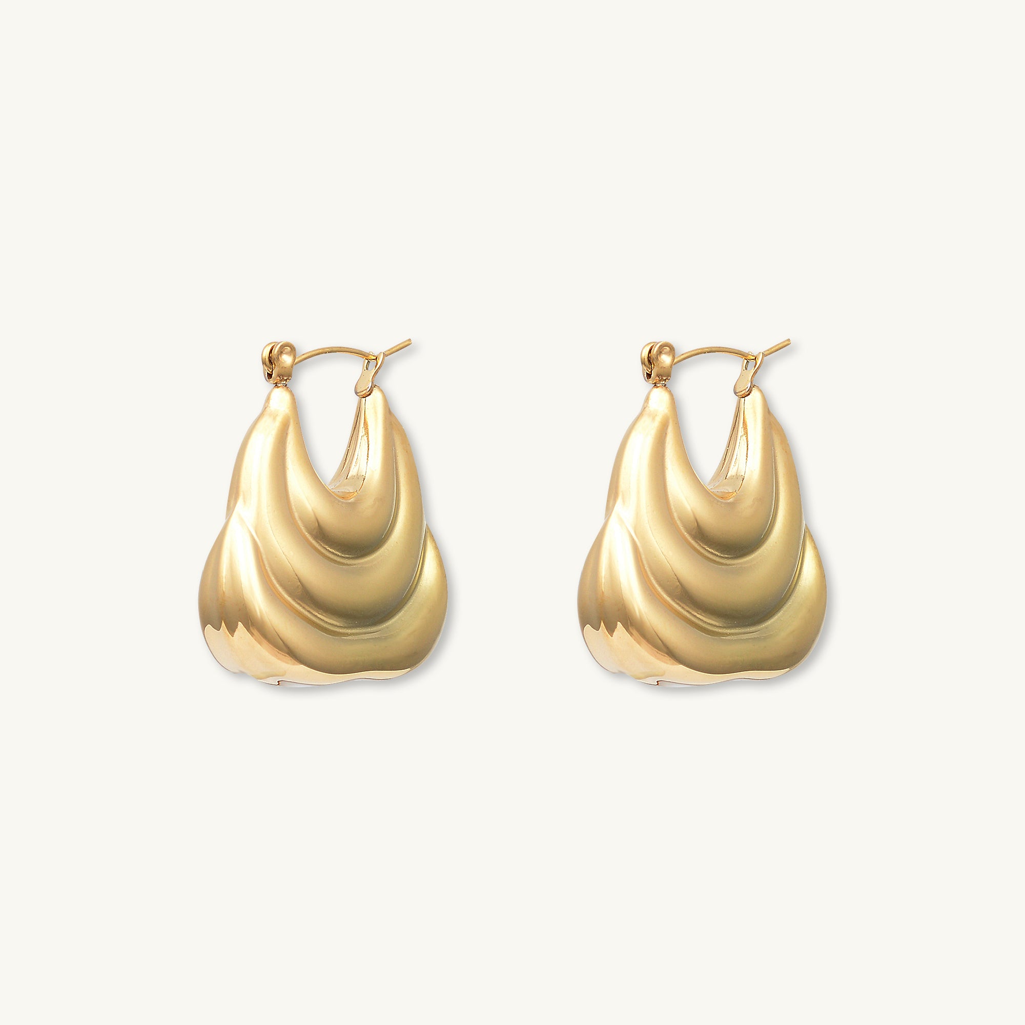 Naomi Dome Hoop Earrings