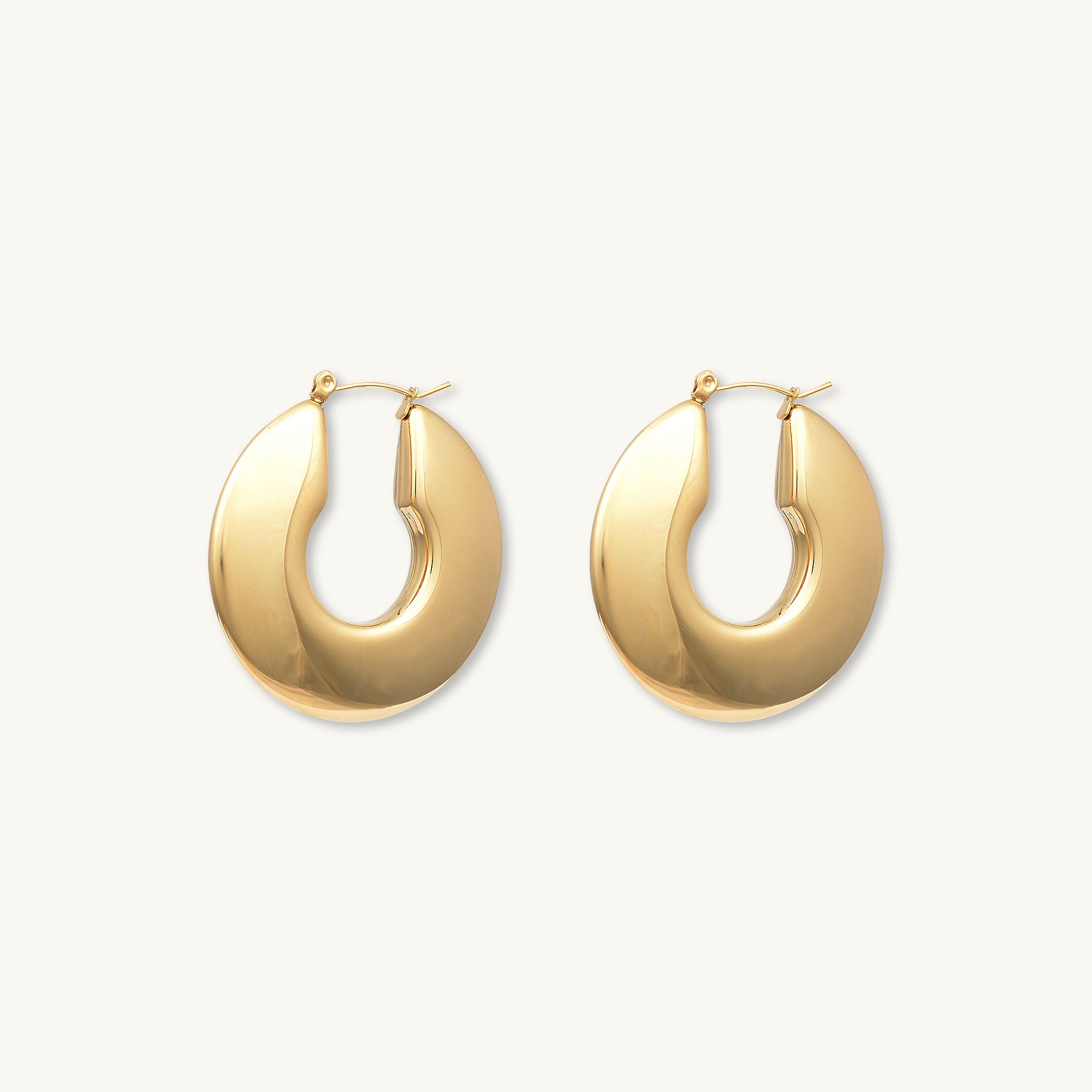 Jasmine Dome Hoop Earrings
