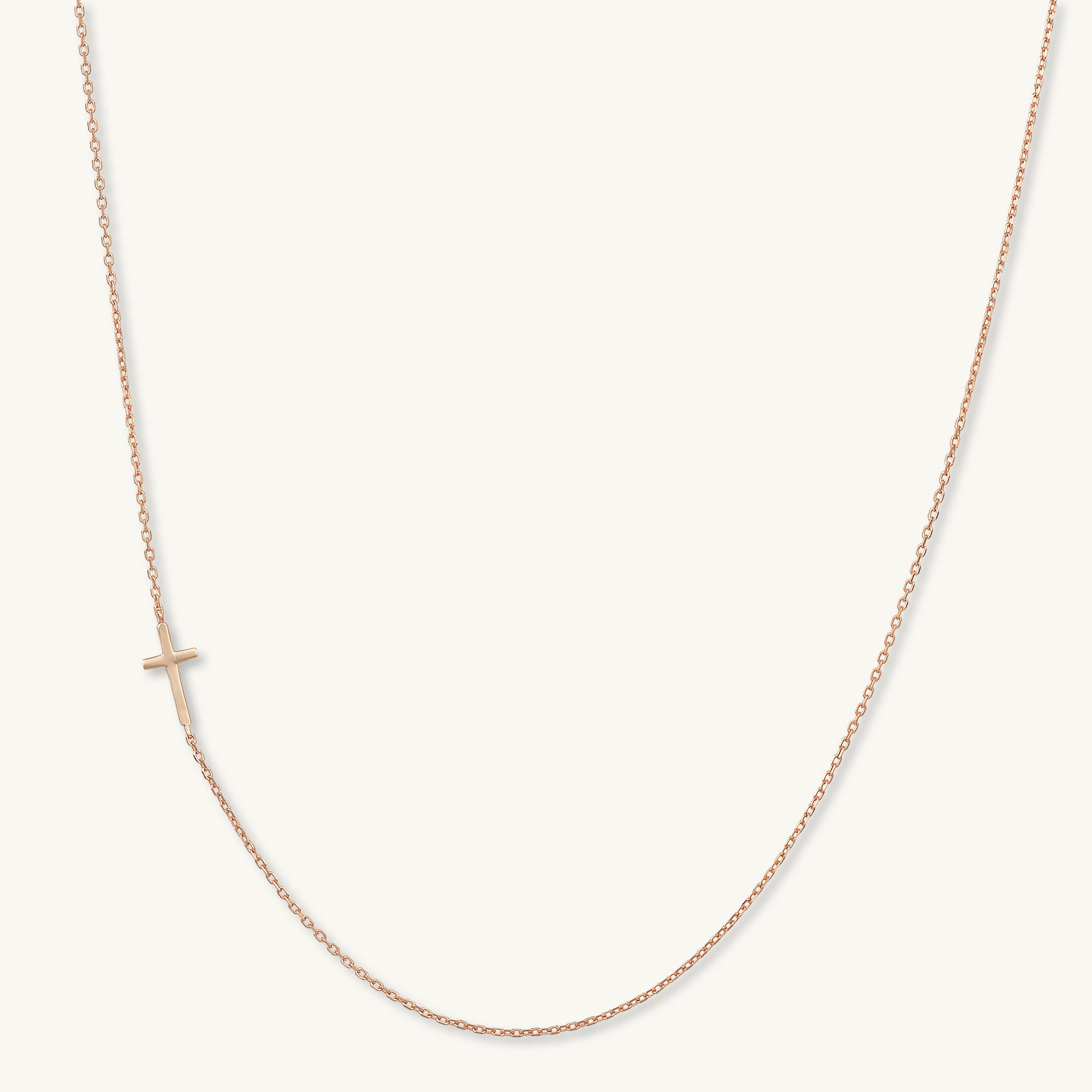 Sideways Cross Necklace