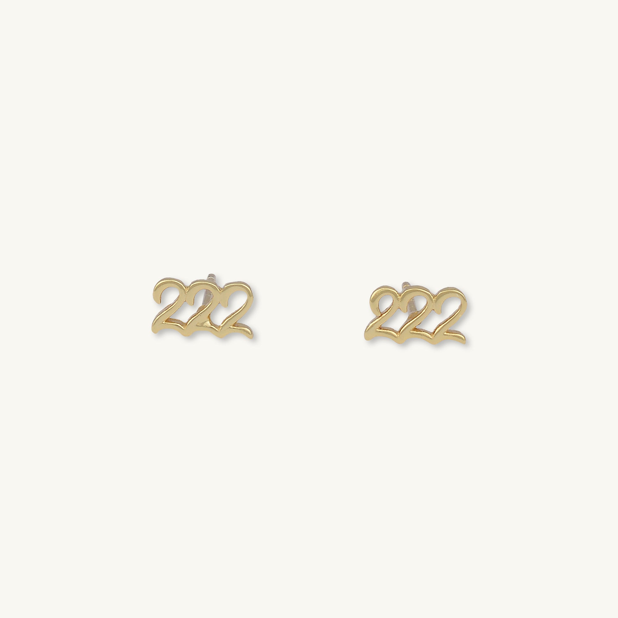 222 Angel Number Earrings