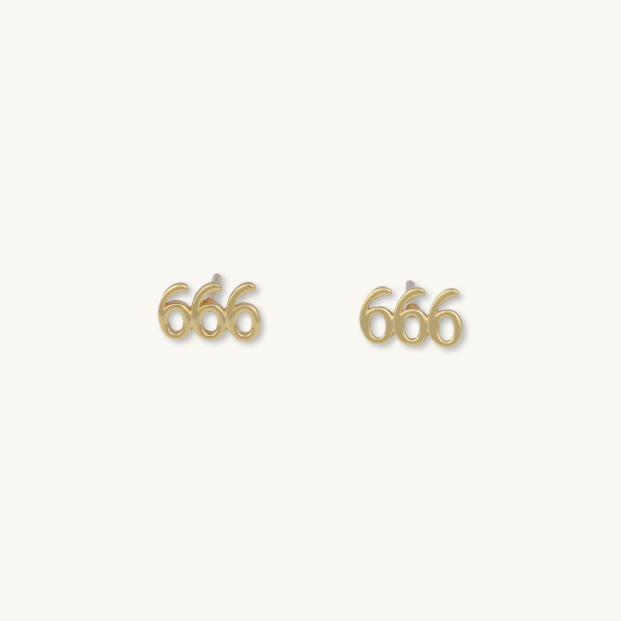 666 Angel Number Earrings