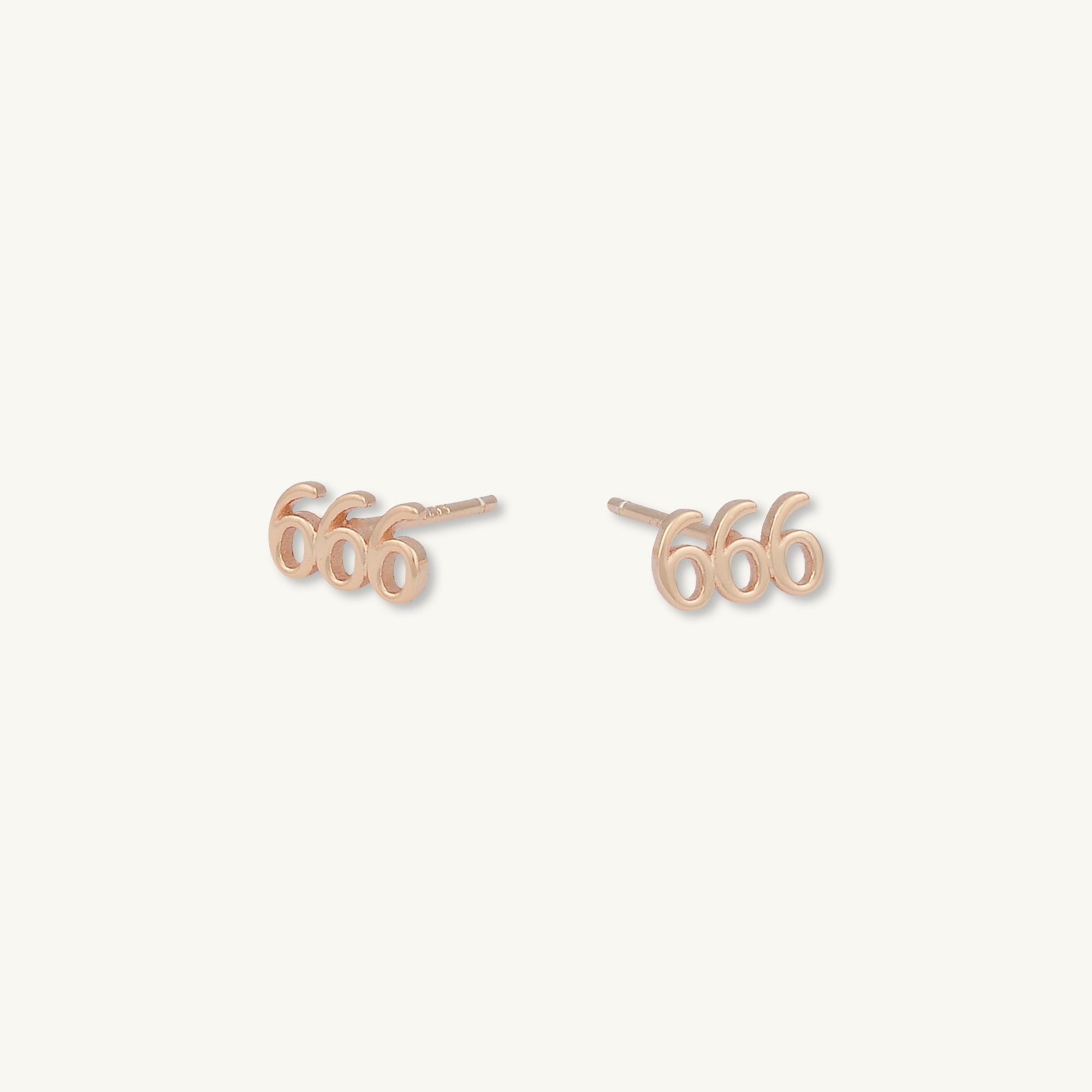 666 Angel Number Earrings