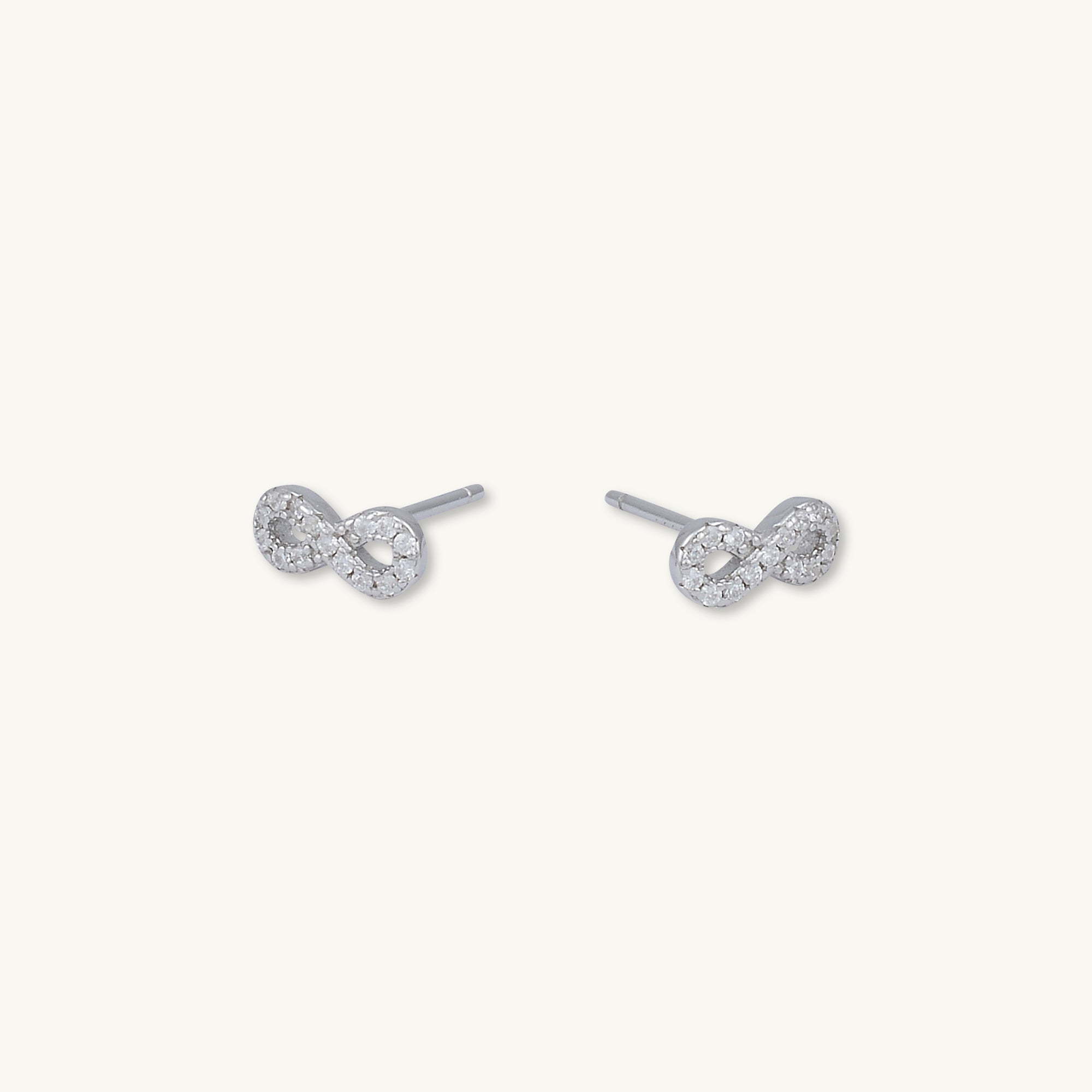 Infinity Sapphire Stud Earrings