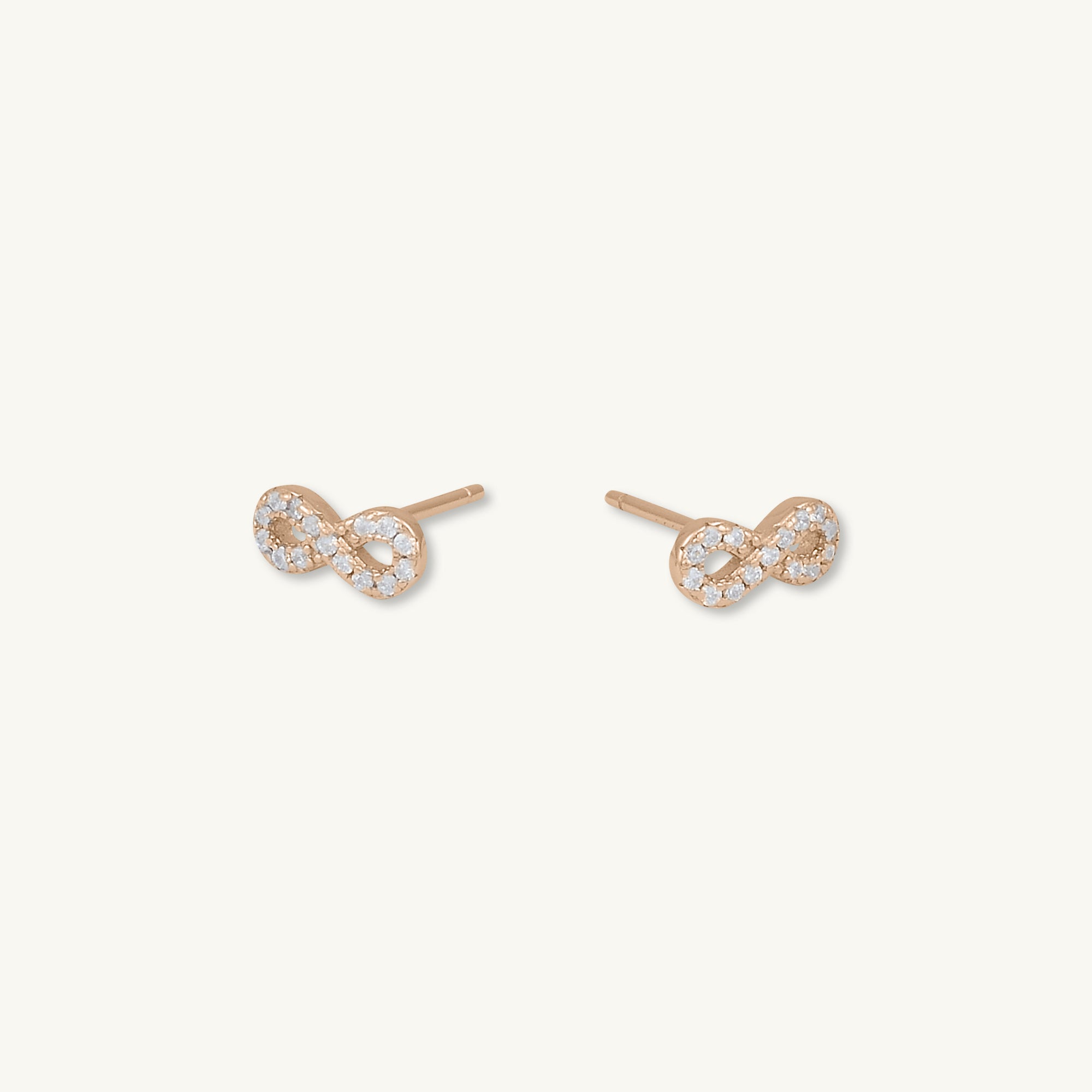 Infinity Sapphire Stud Earrings
