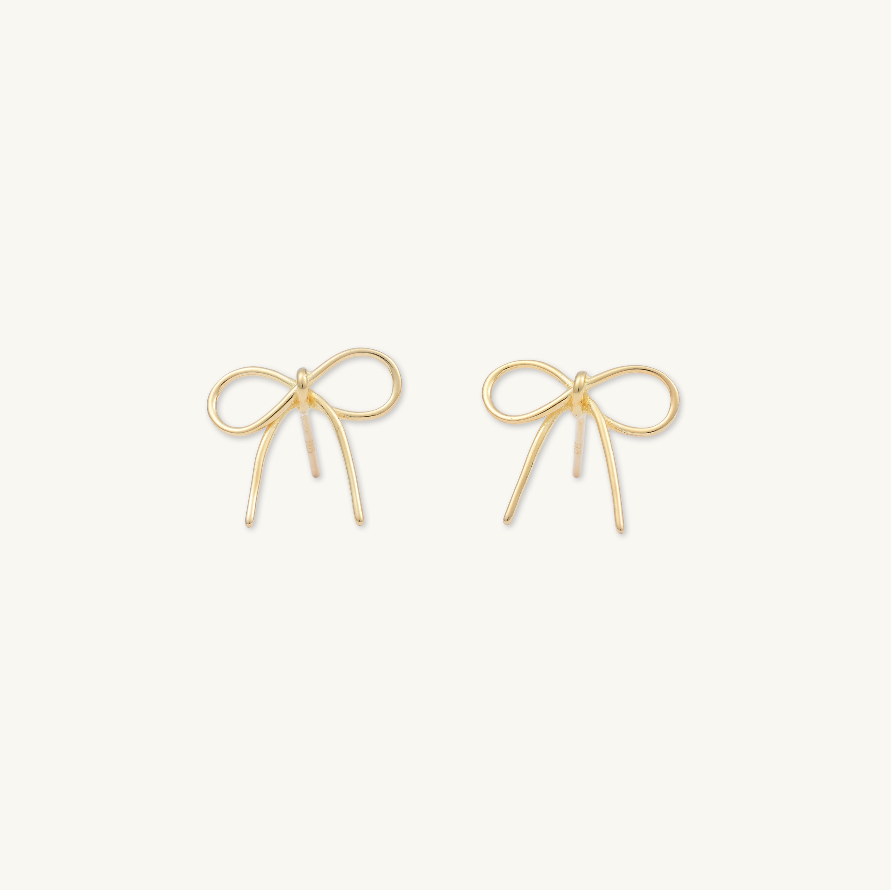 Ribbon Bow Stud Earrings