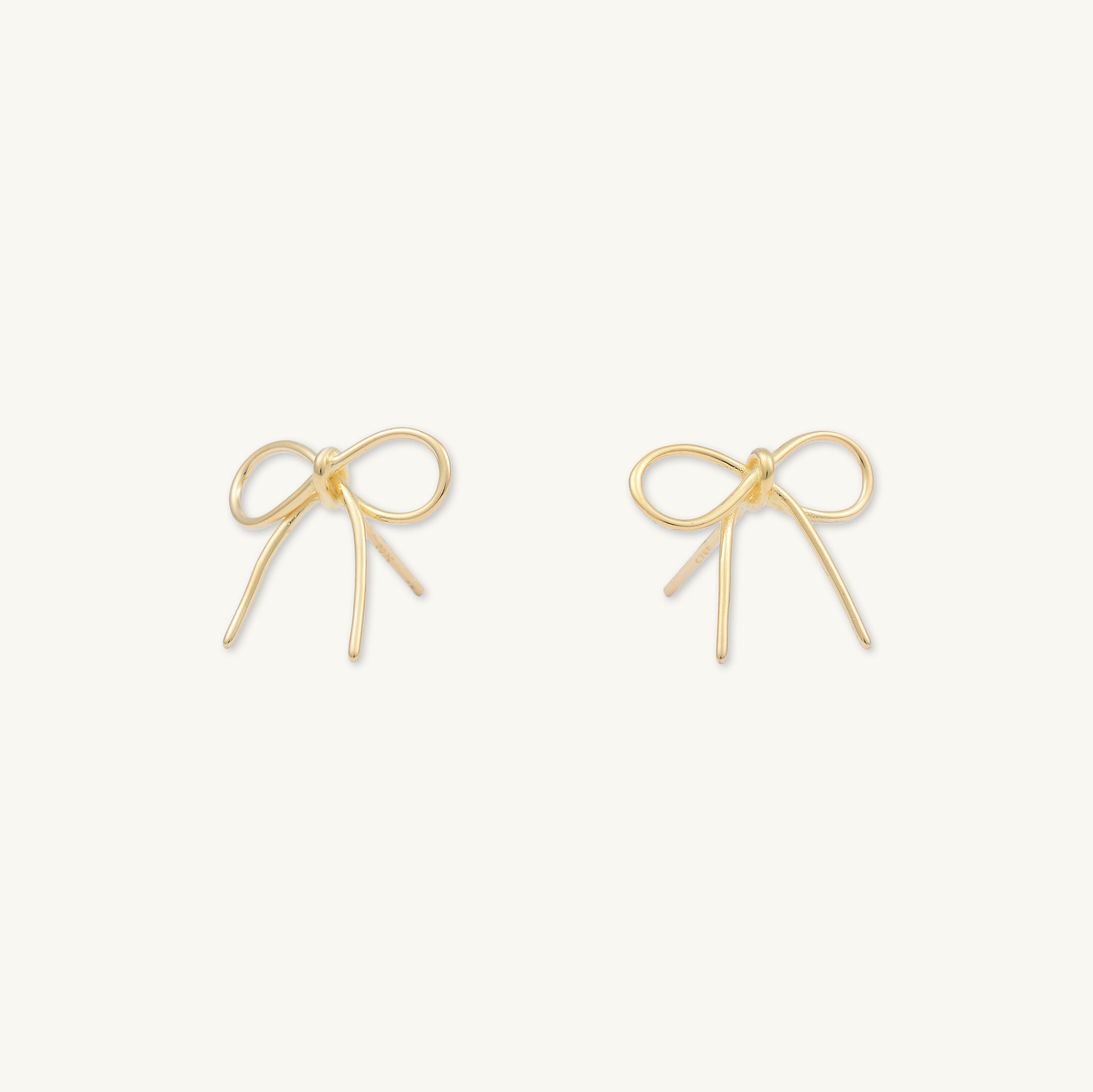 Ribbon Bow Stud Earrings