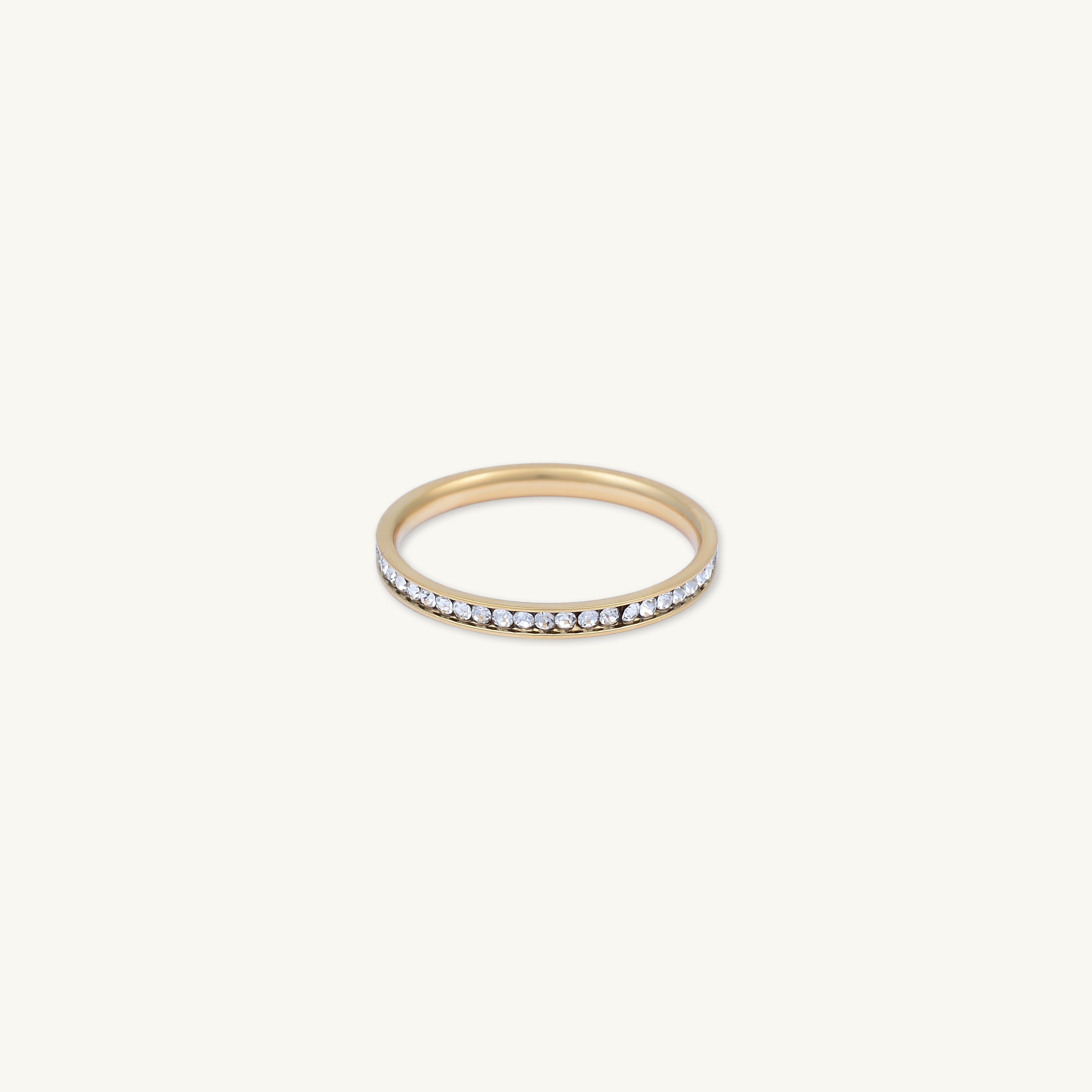 Floating Sapphire Stacking Band Ring