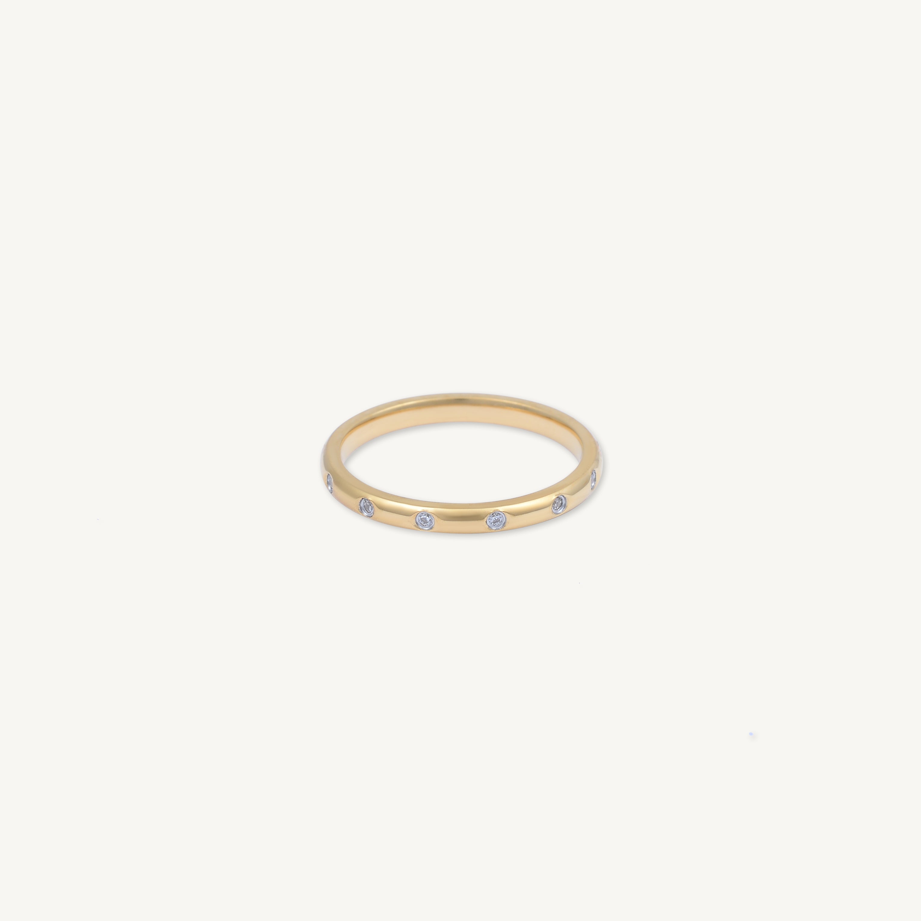 Sapphire Station Stacking Band Ring