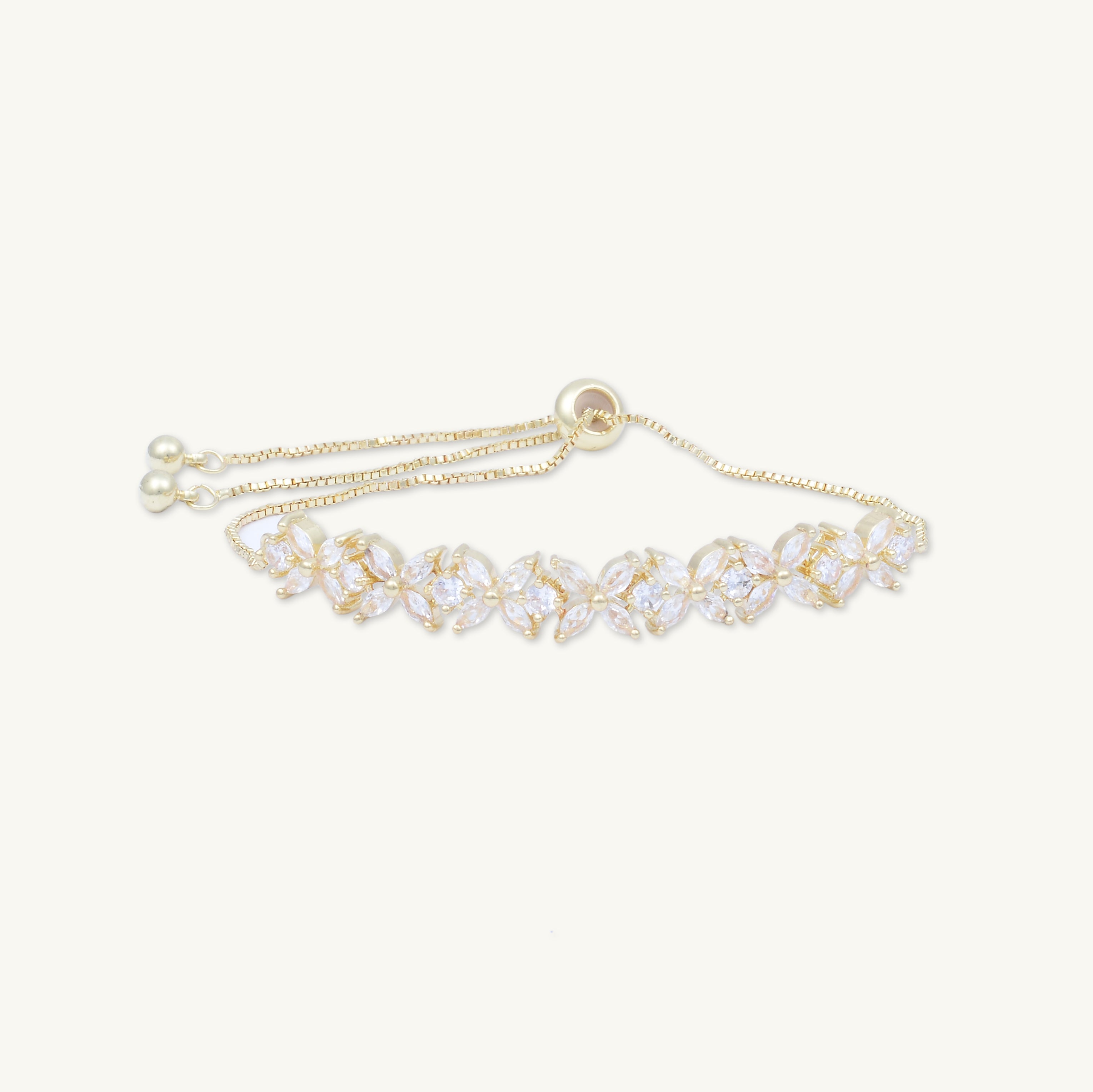 Clover Marquise Tennis Chain Bracelet