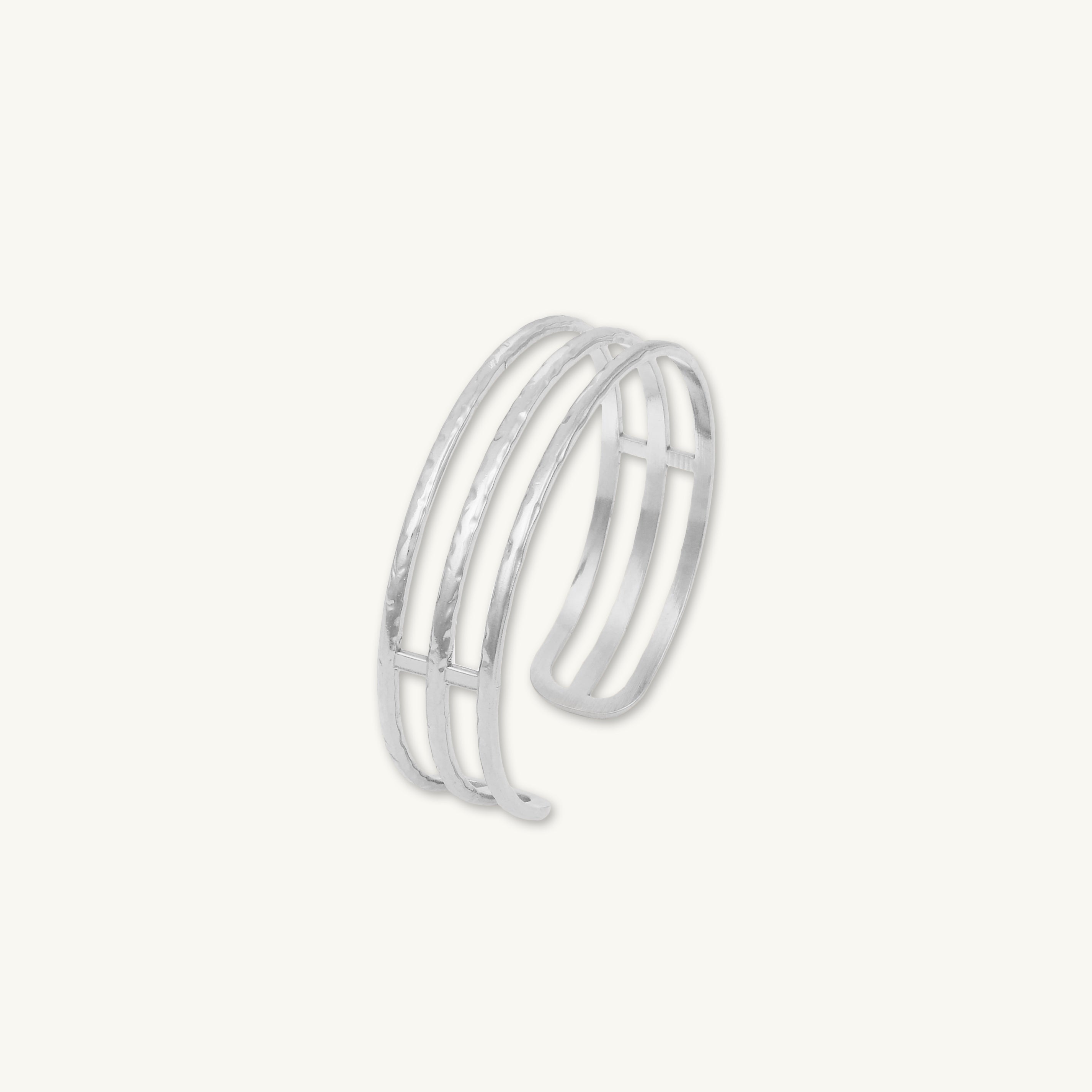 Triple Open Cuff Statement Bangle