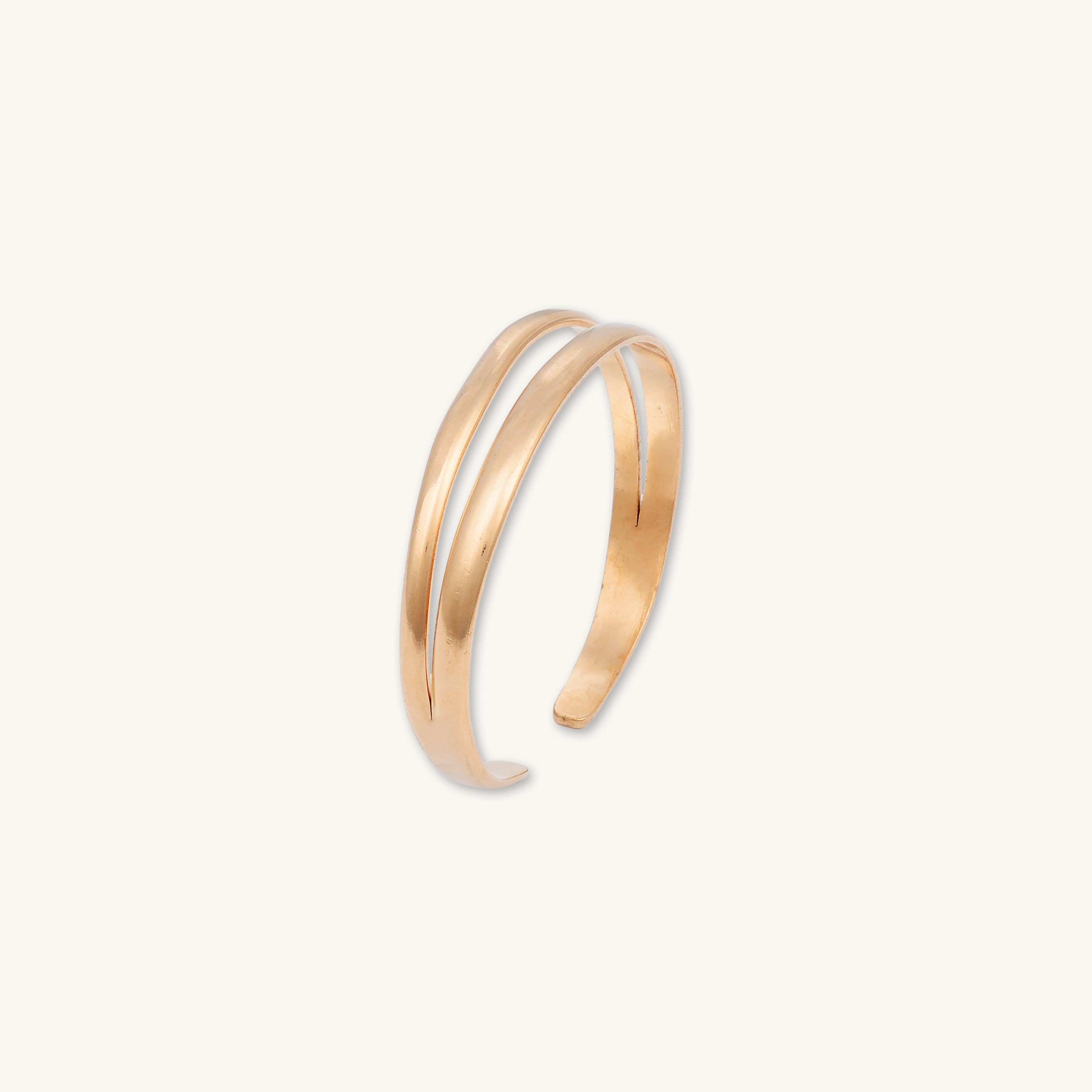 Double Open Cuff Statement Bangle