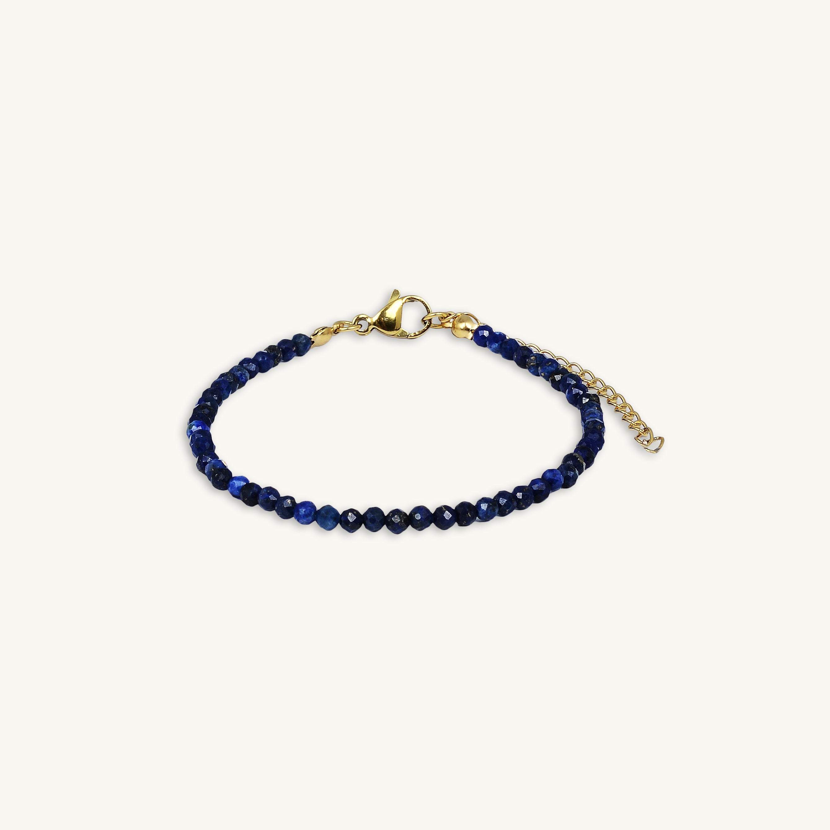 Lapis Lazuli Crystal Beaded Bracelet