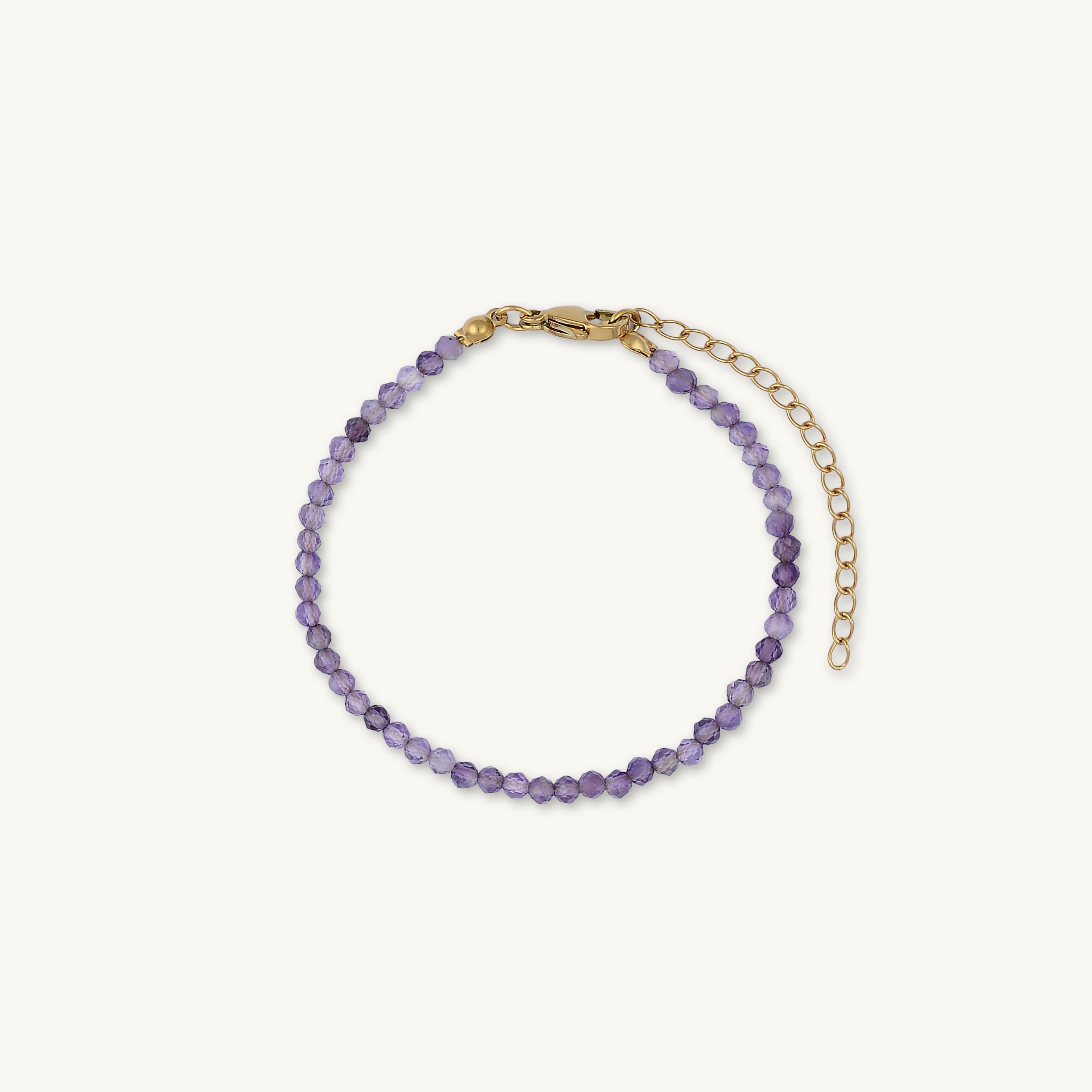 Amethyst Crystal Beaded Bracelet