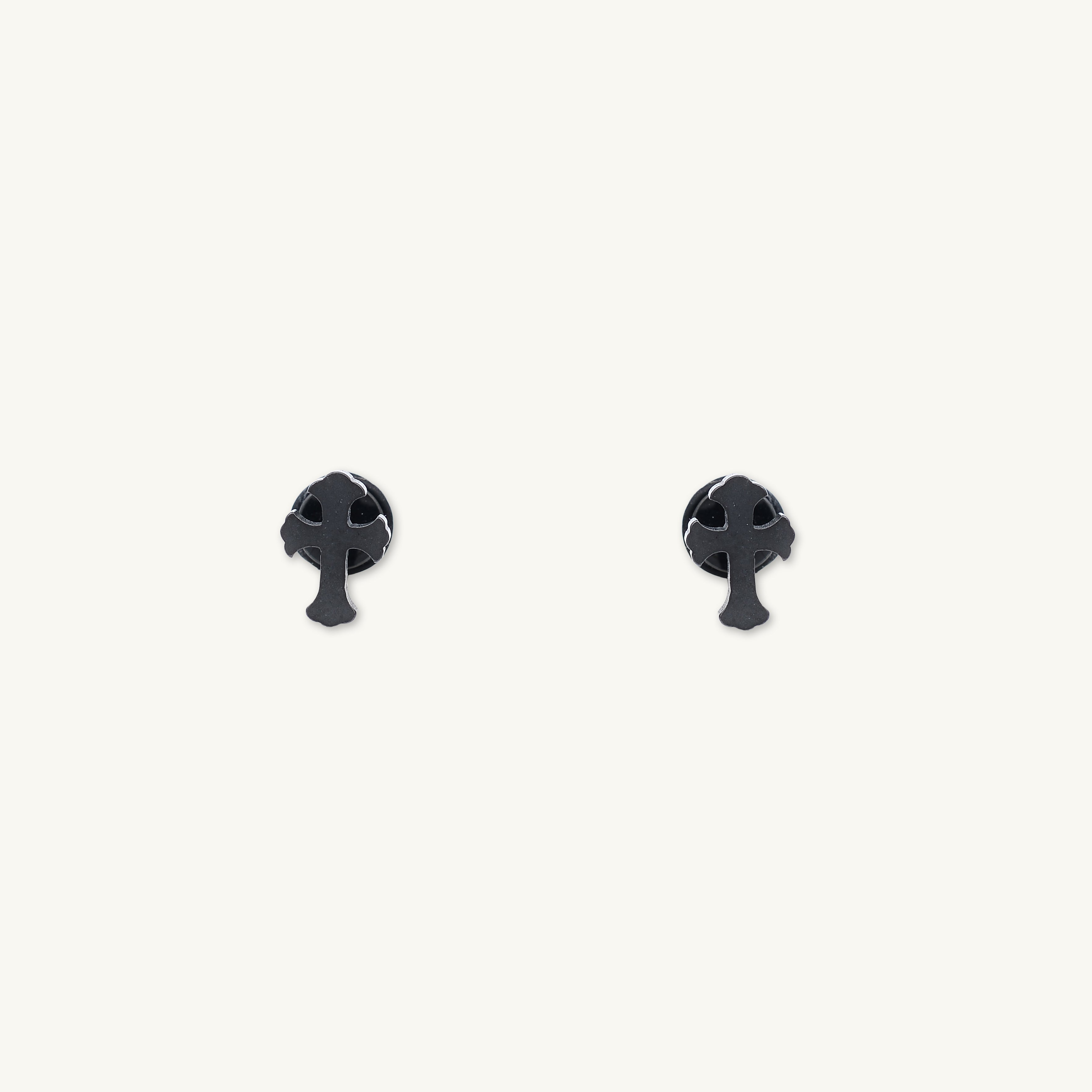 Unisex Cross Stud Earrings