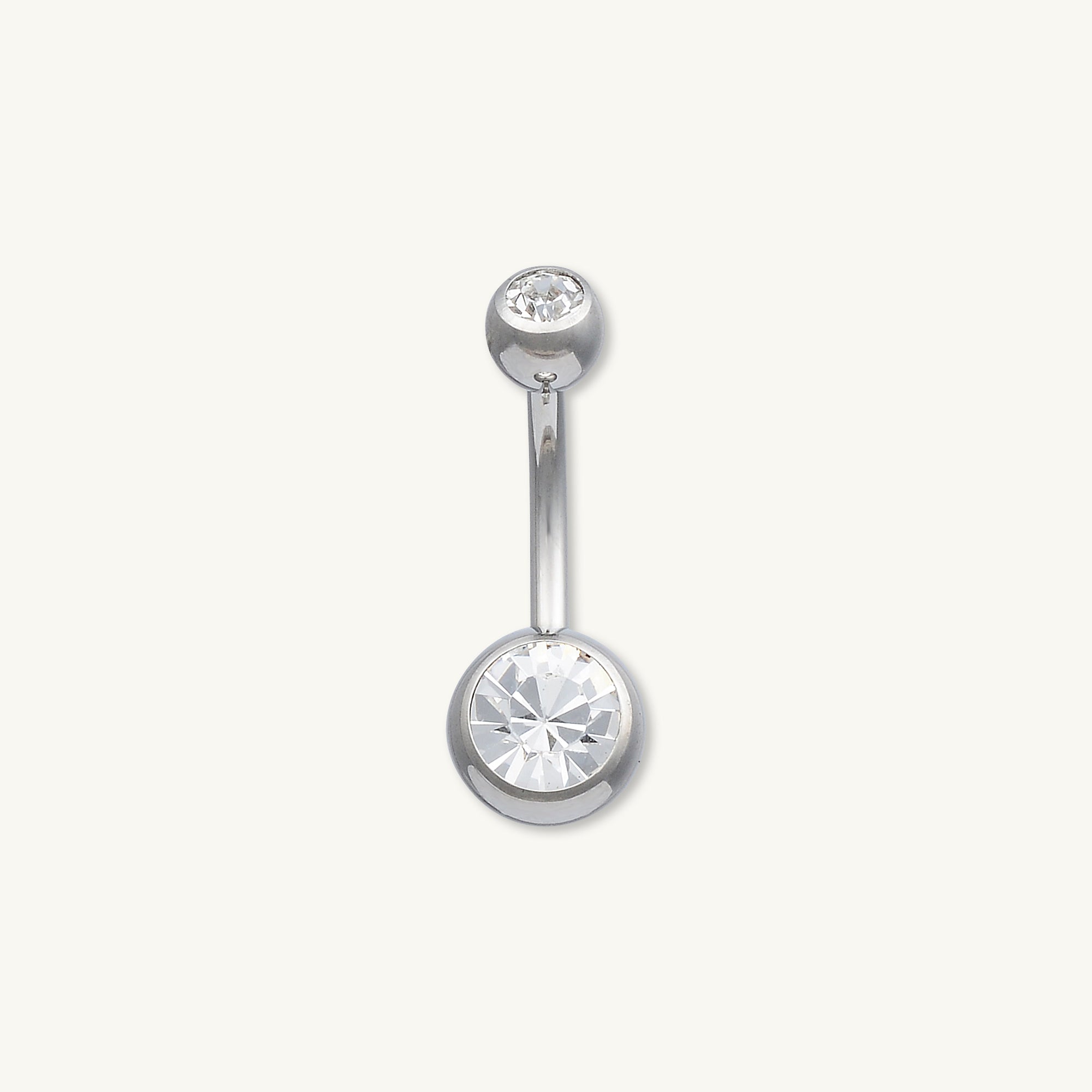 Double Bezel Titanium Belly Ring