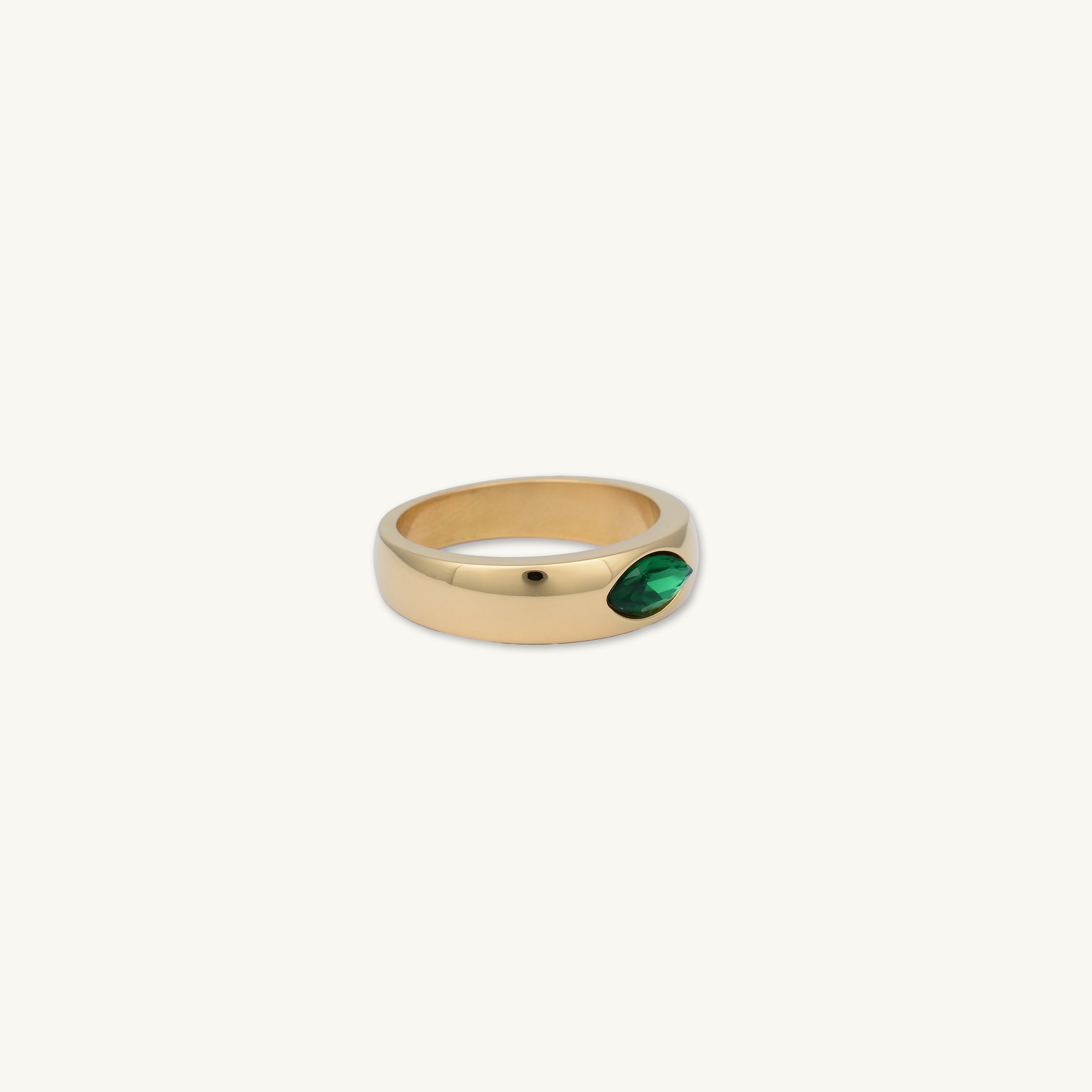 Marquise Emerald Eye Statement Ring