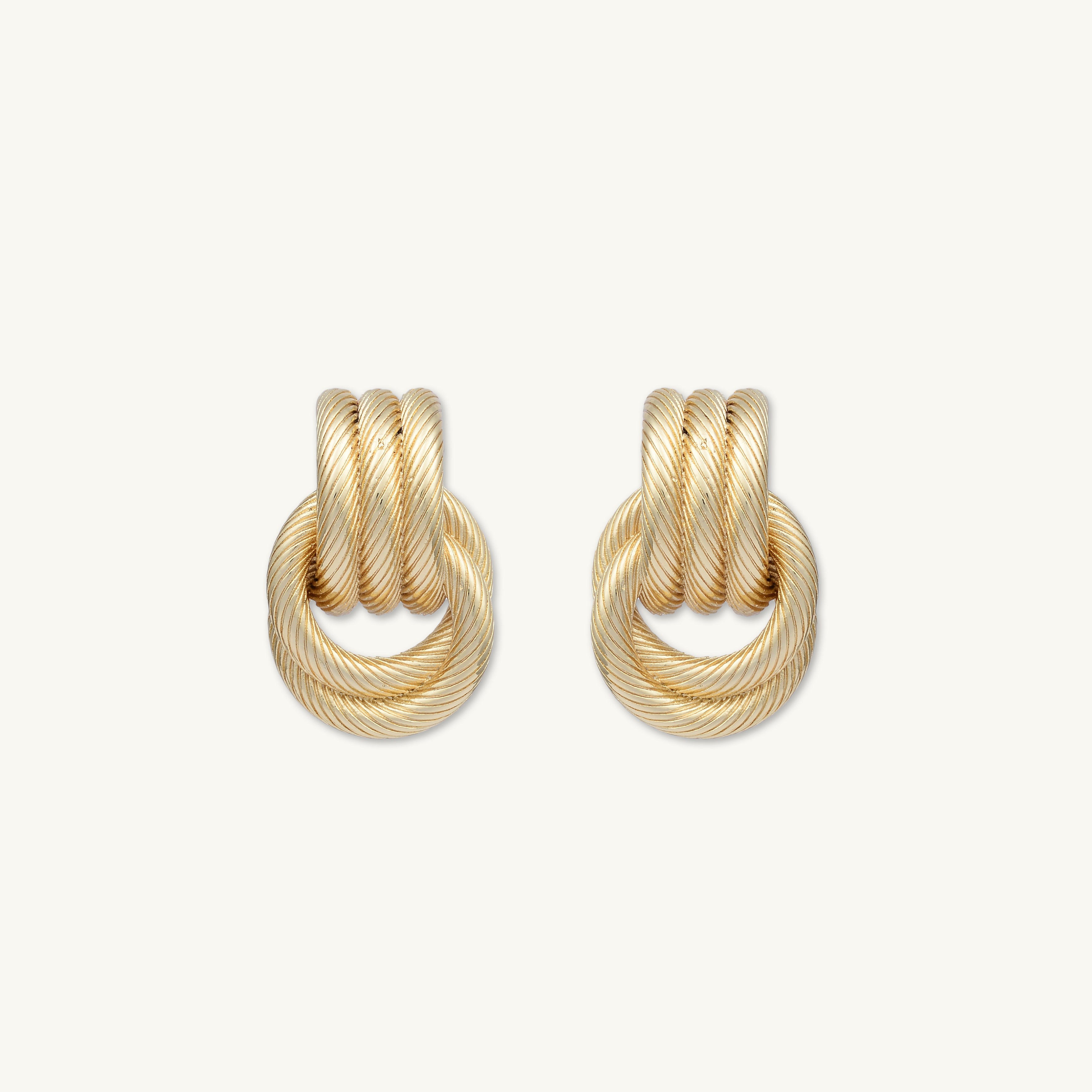 Nadia Twist Loop Statement Stud Earrings