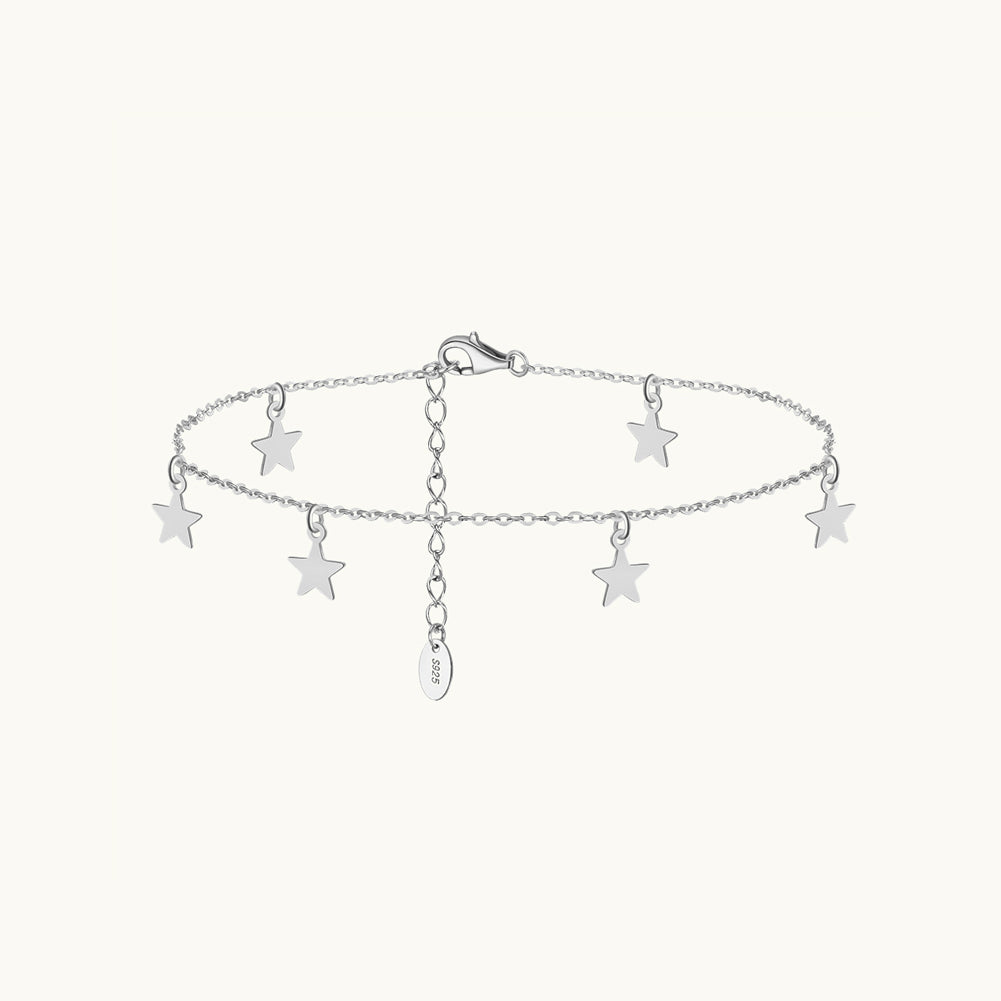 Dangling Star Chain Anklet