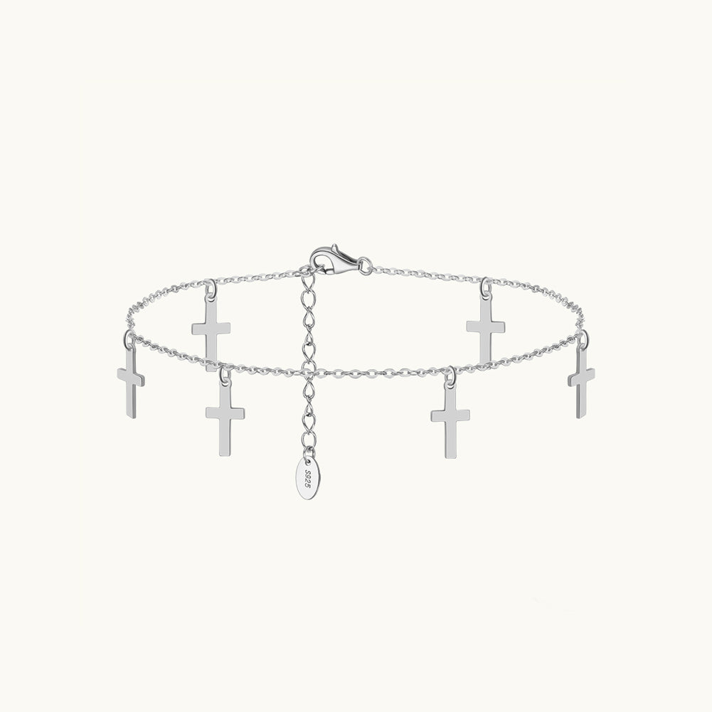 Cross Chain Anklet
