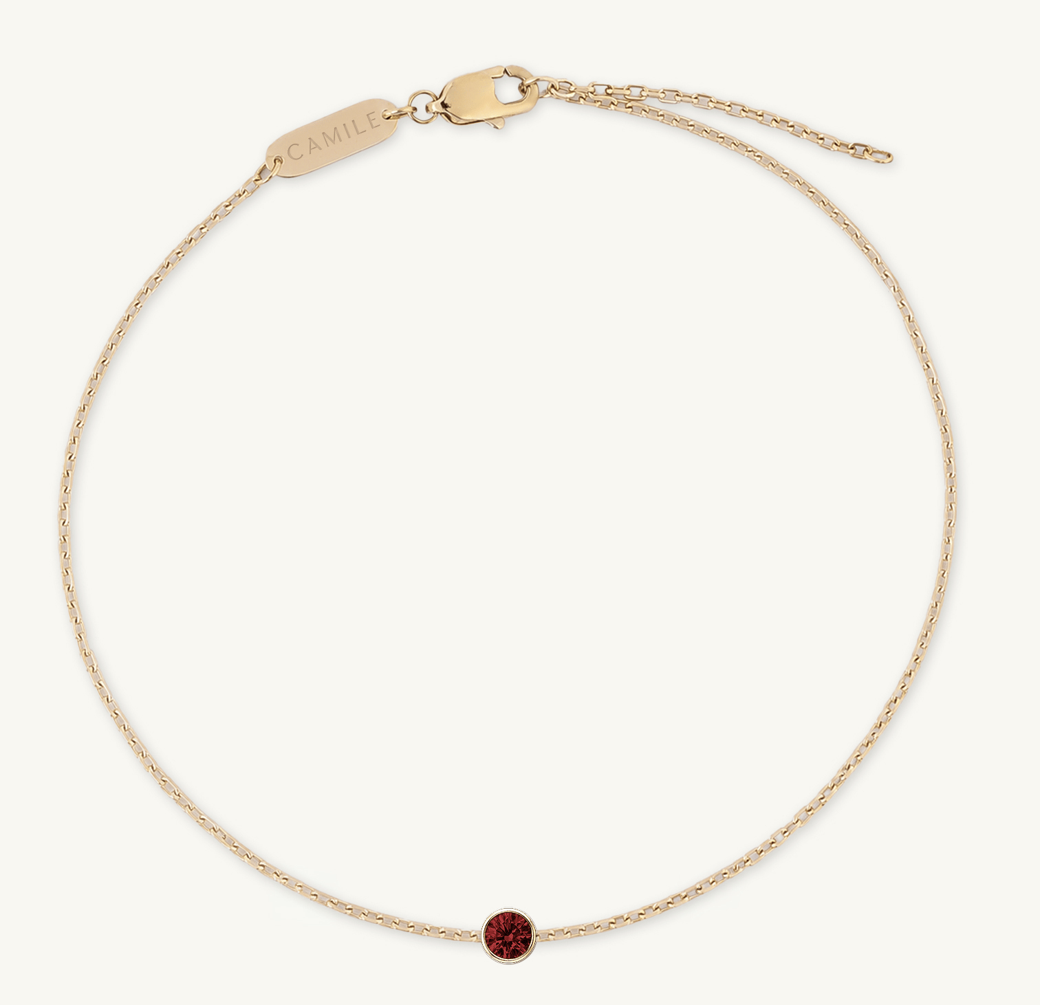 The Multi Birthstone Chain Bracelet Gold