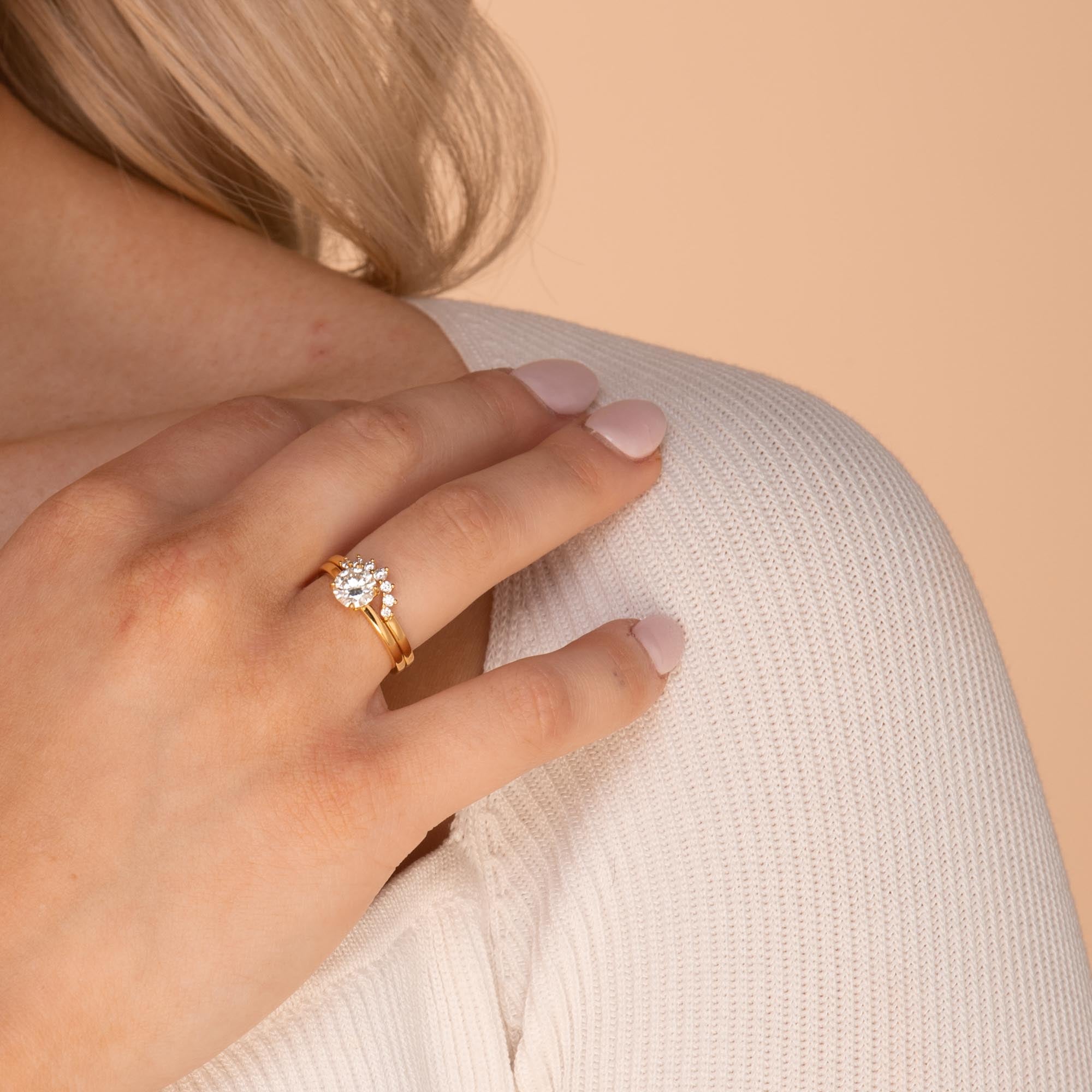 1 ct The Peyton Moissanite Diamond Engagement Ring