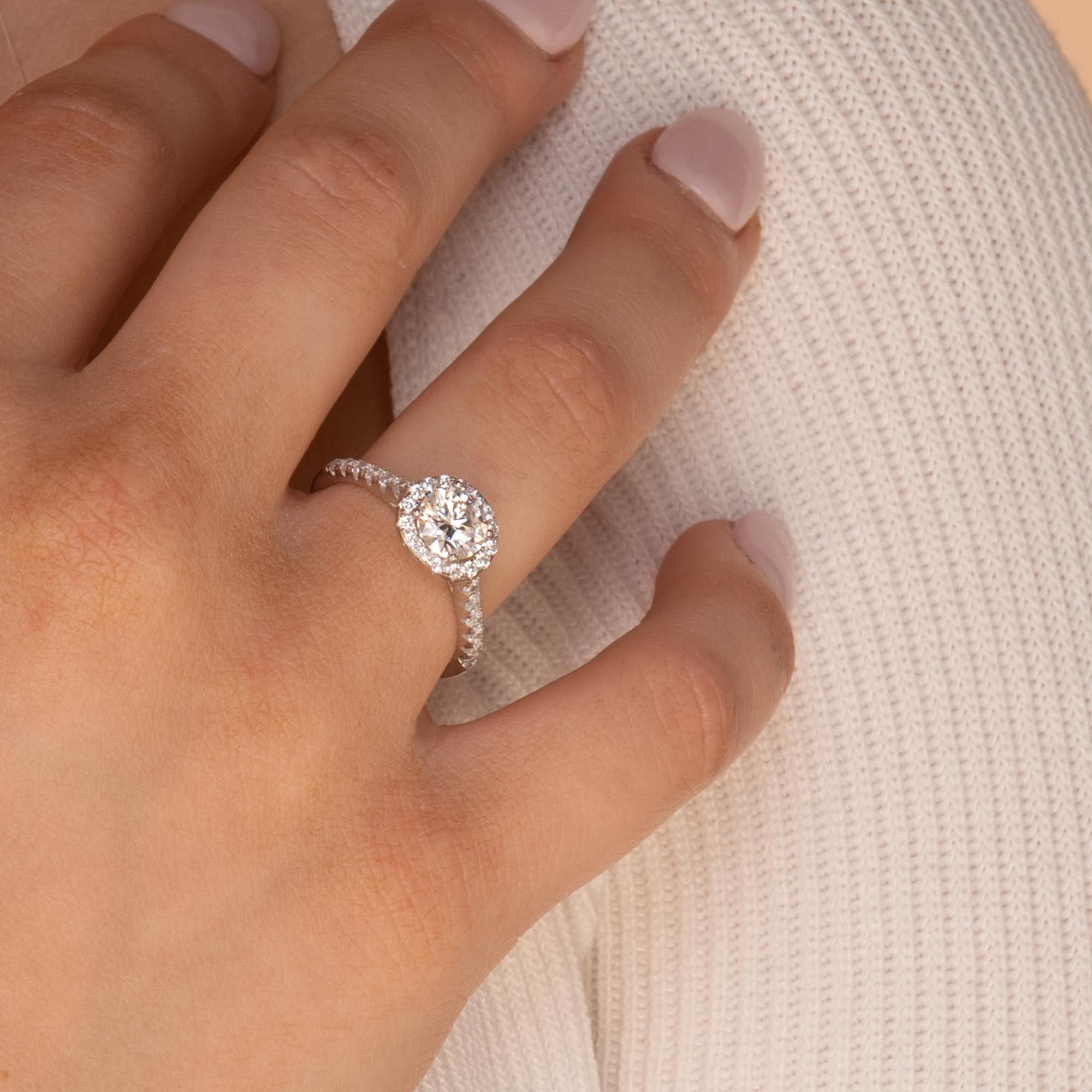 1 ct The Victoria Moissanite Diamond Engagement Ring