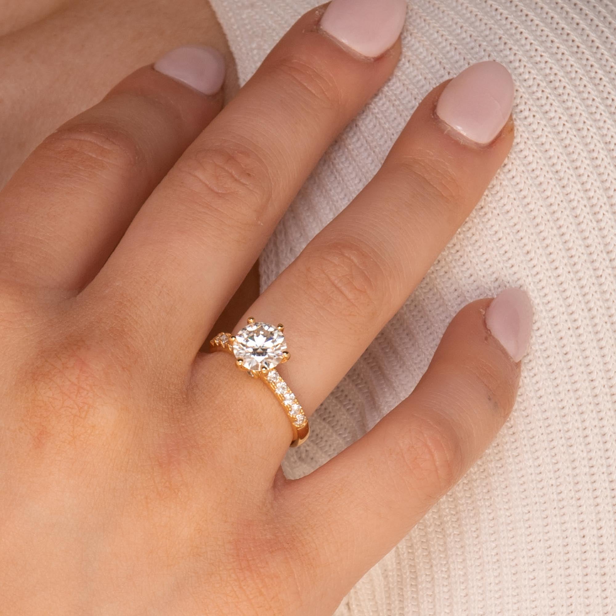 2 ct The Alexa Moissanite Diamond Engagement Ring