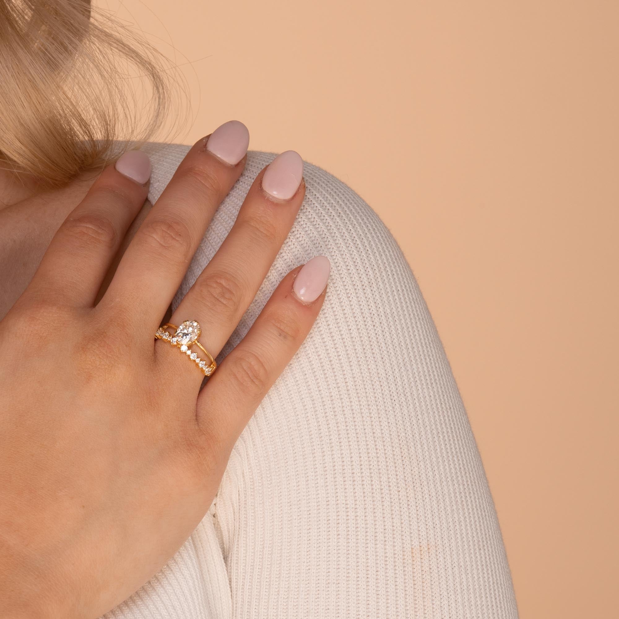 1.5 ct The Willow Moissanite Diamond Engagement Ring