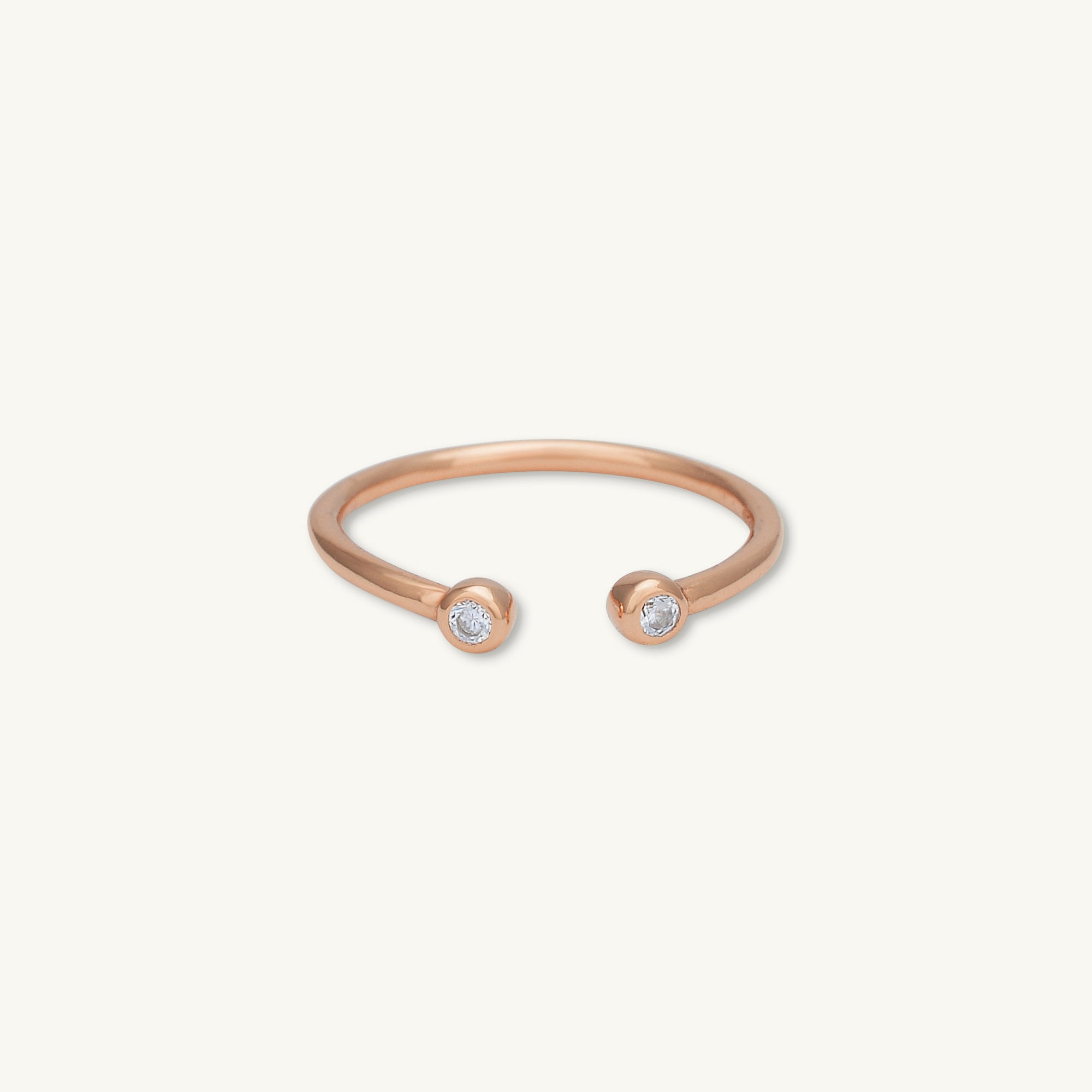 Circle Sapphire Open Stacker Ring - Camile & Stone