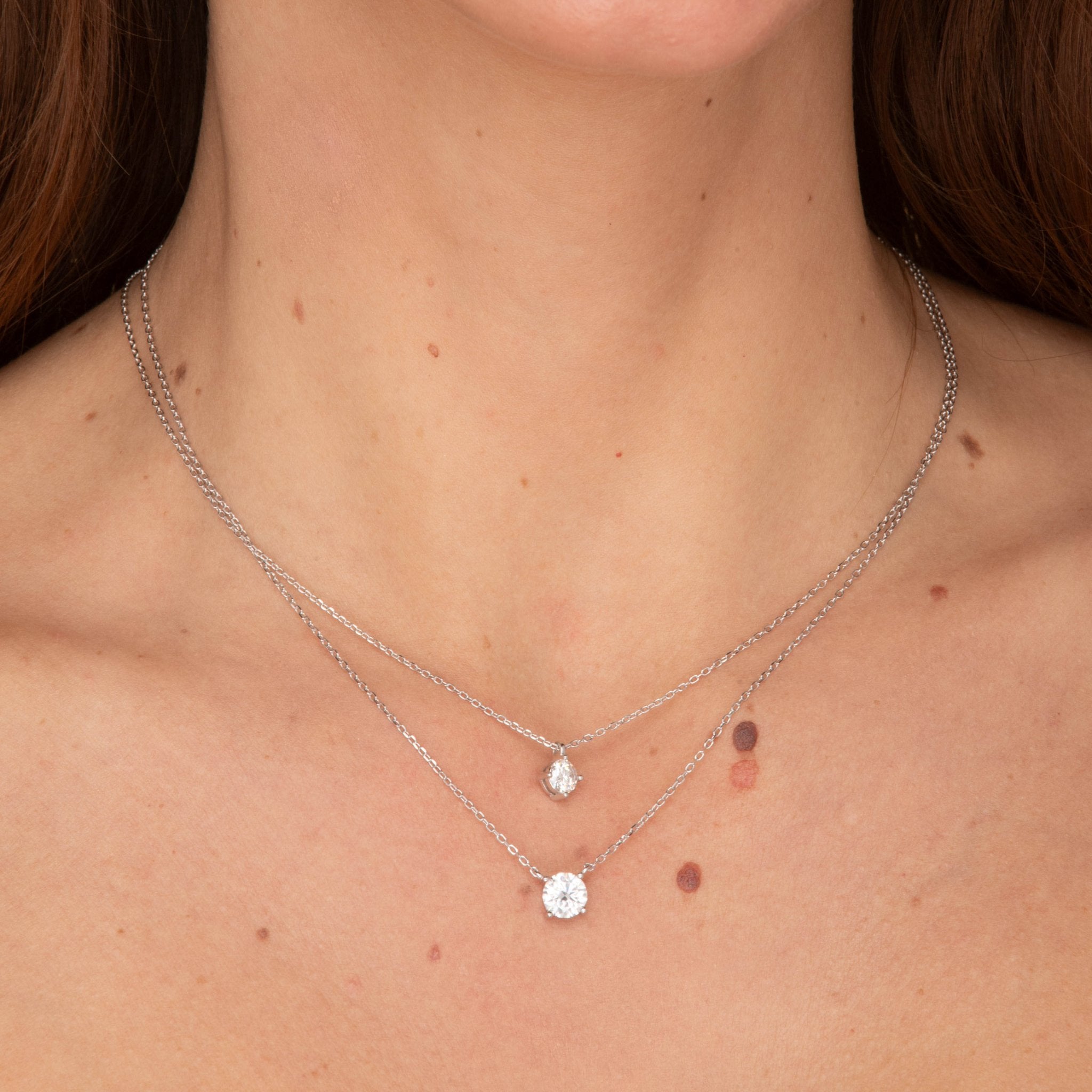 Classic Bezel Pendant Moissanite Necklace 1 Carat - Camile & Stone