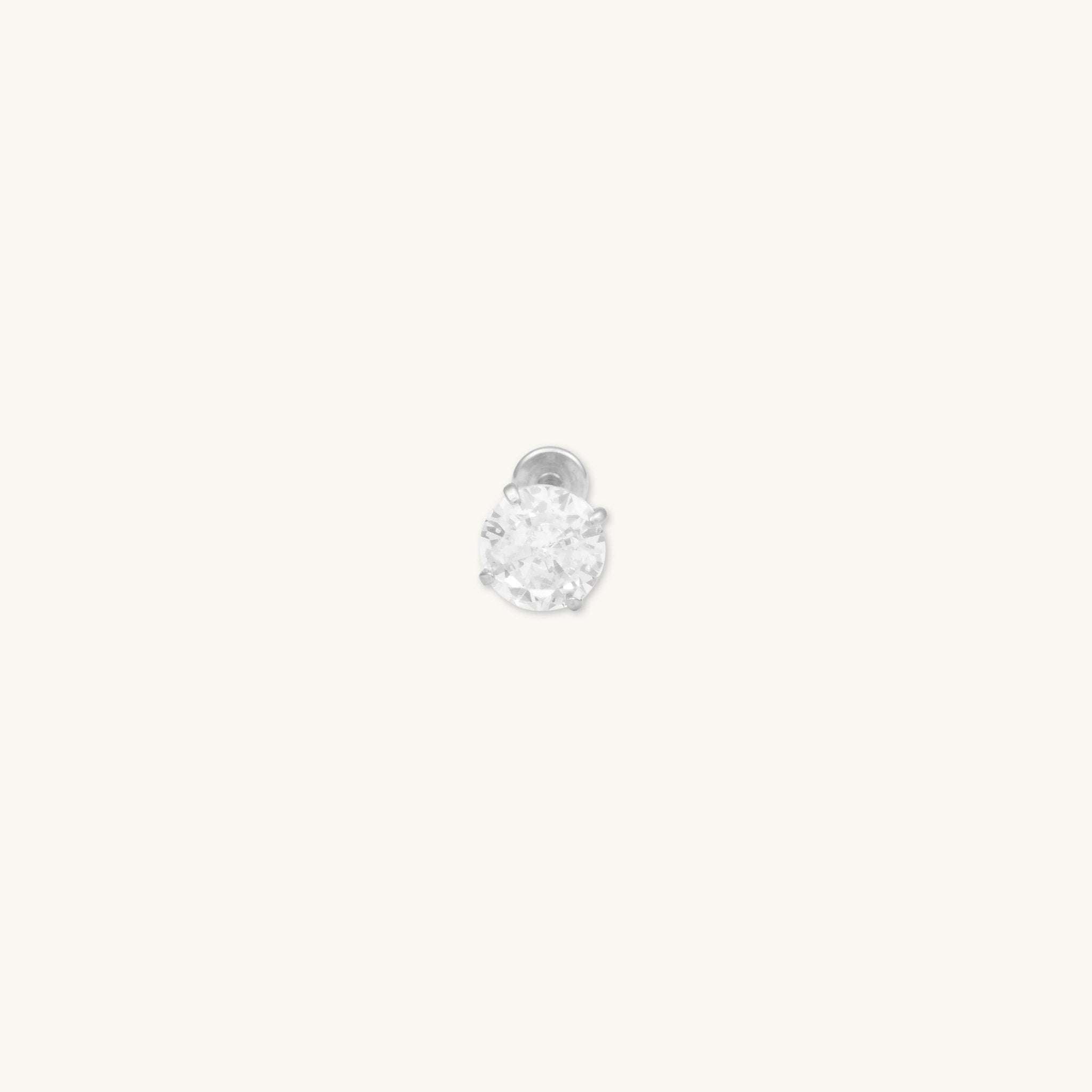 Classic Sapphire Single Flat Back Earring - Camile & Stone