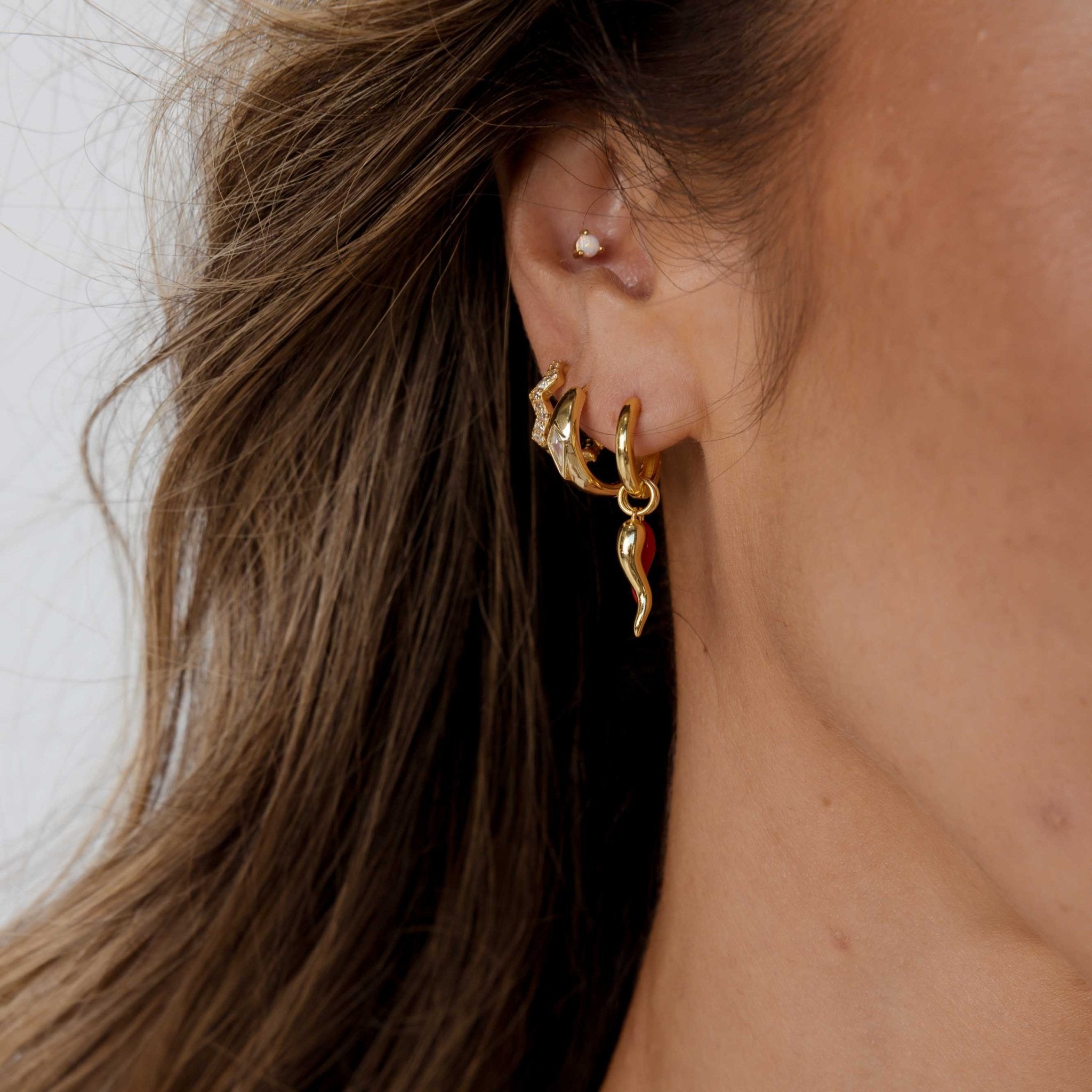 Double Spice Huggie Earrings - Camile & Stone