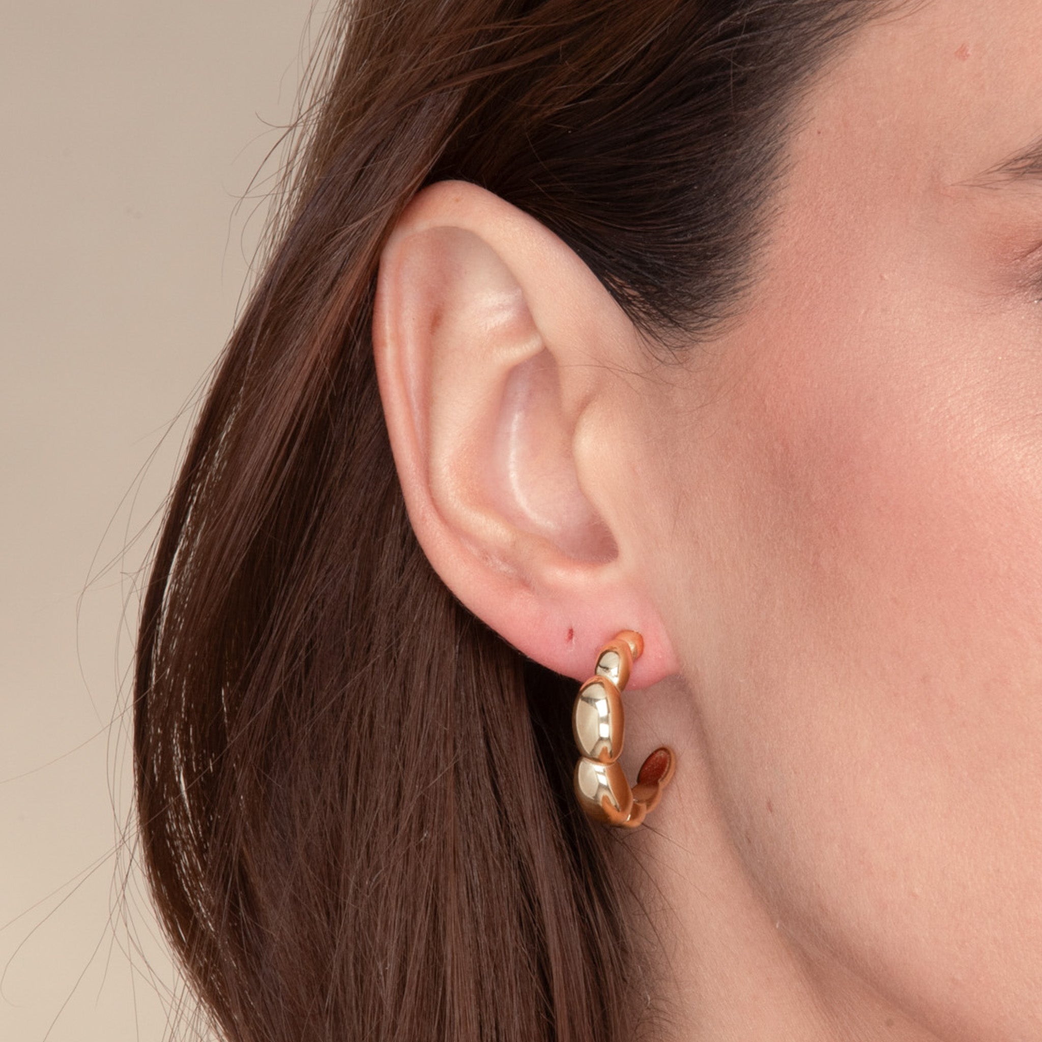 Giselle Dome Hoop Earrings