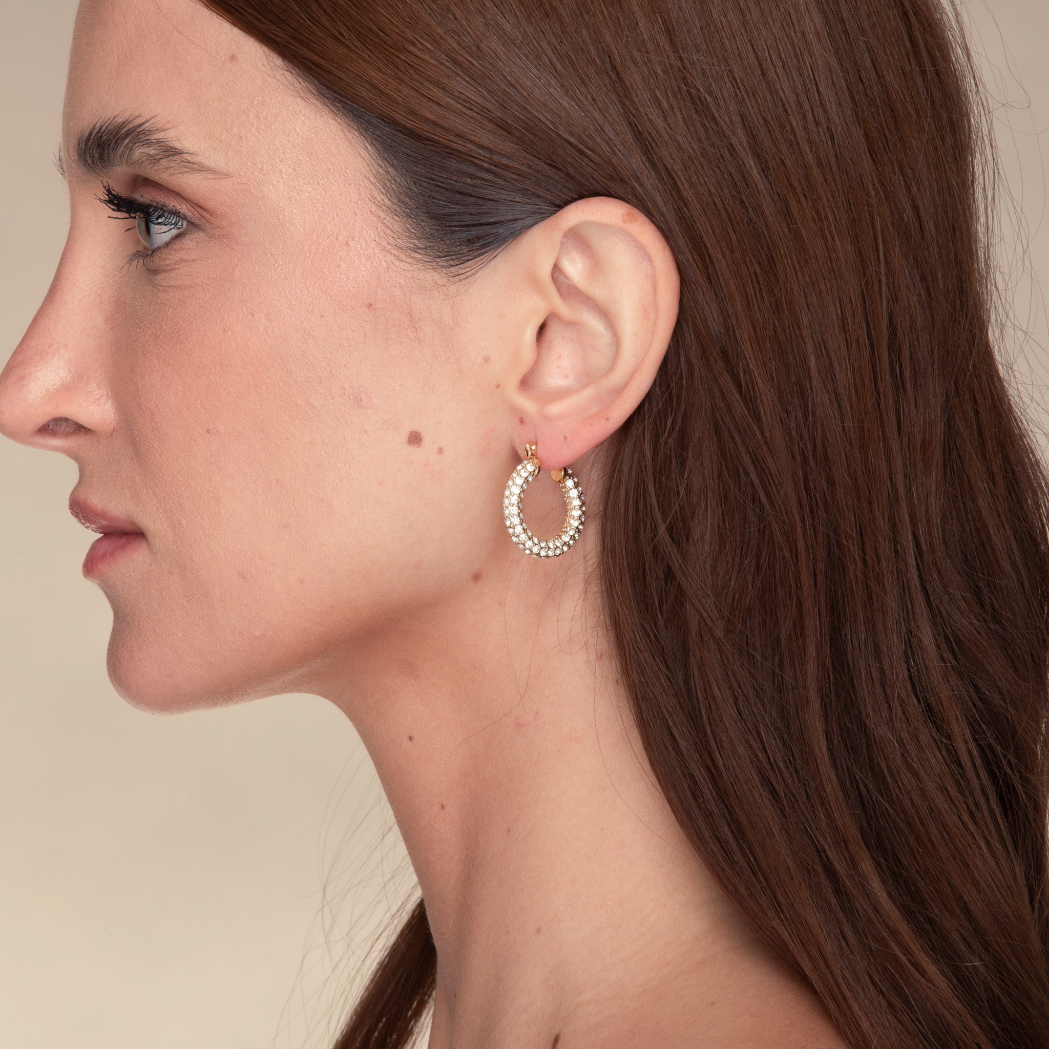 Alessia Zirconia Hoop Earrings