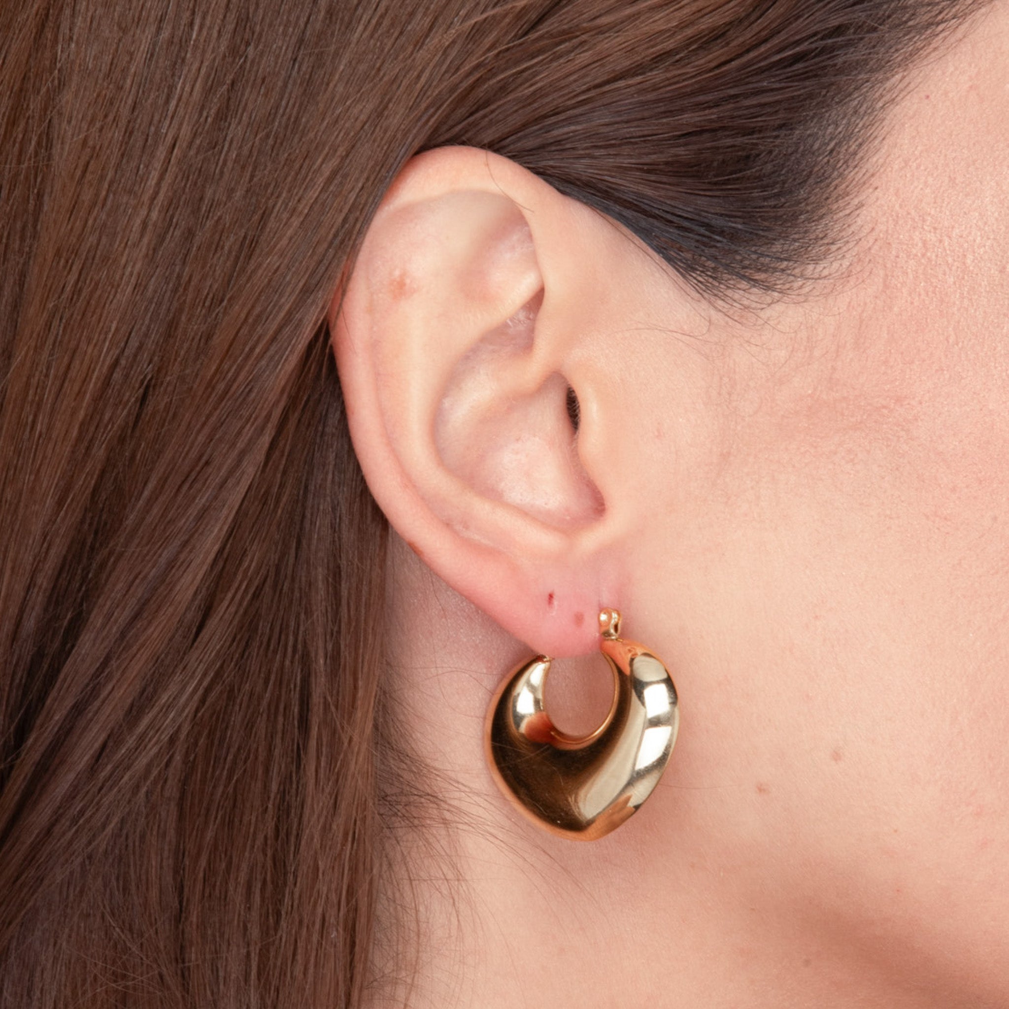 Marina Dome Hoop Earrings