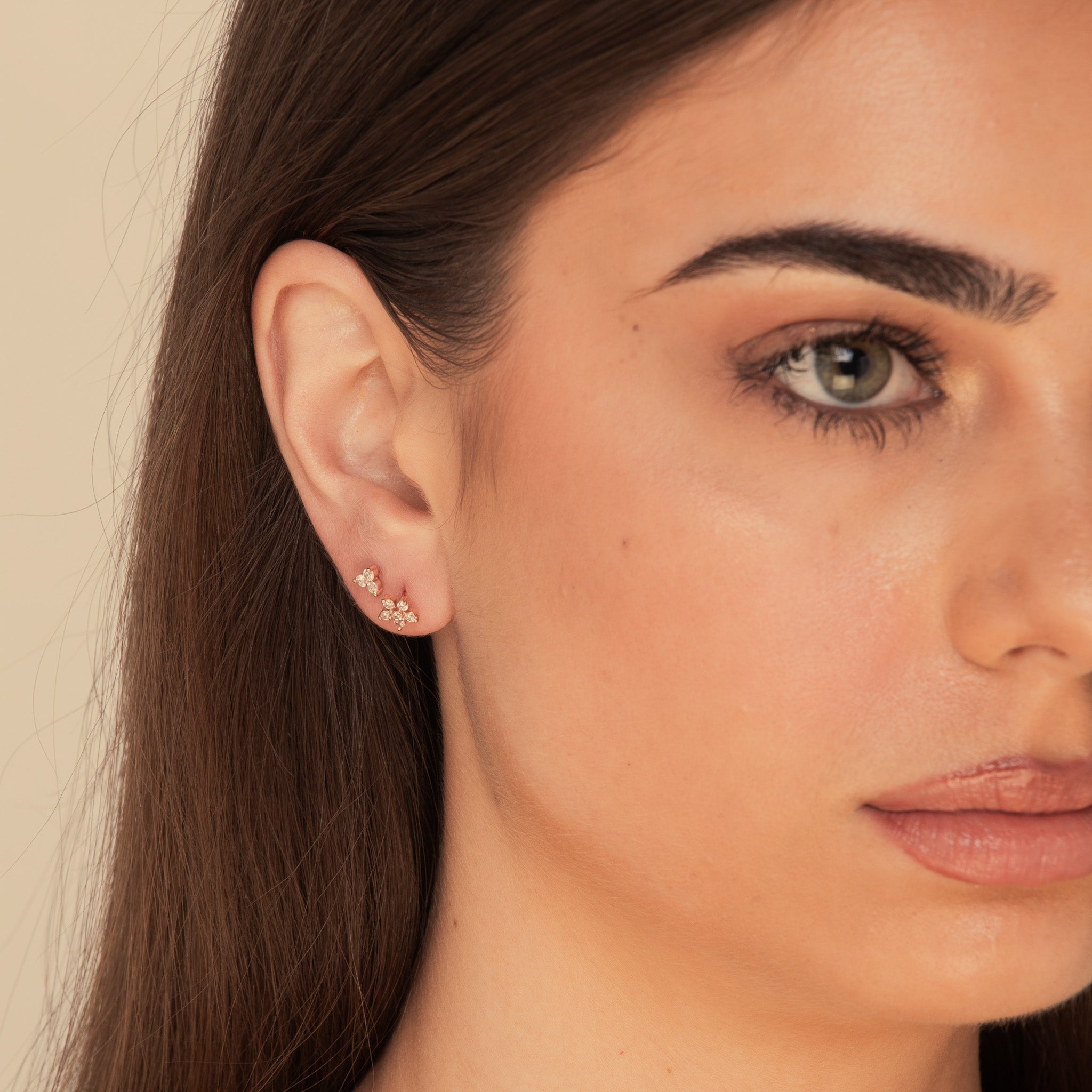 Flower Sapphire Stud Earrings - Camile & Stone