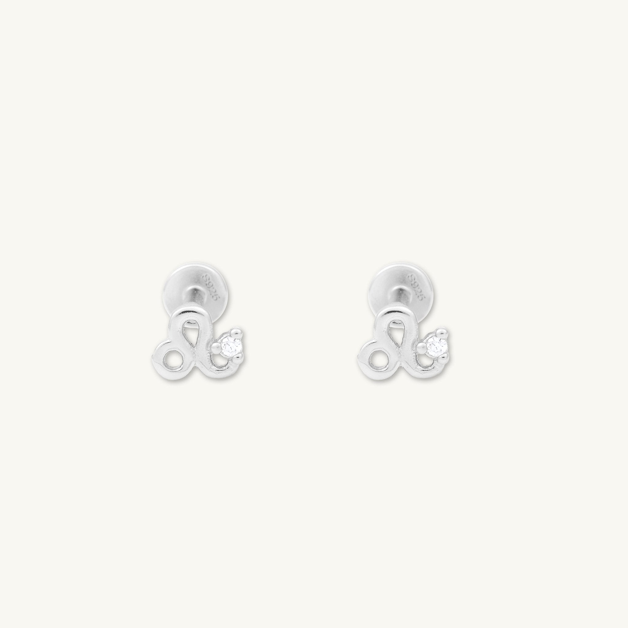 Leo Zodiac Star Sign Flat Back Earrings - Camile & Stone