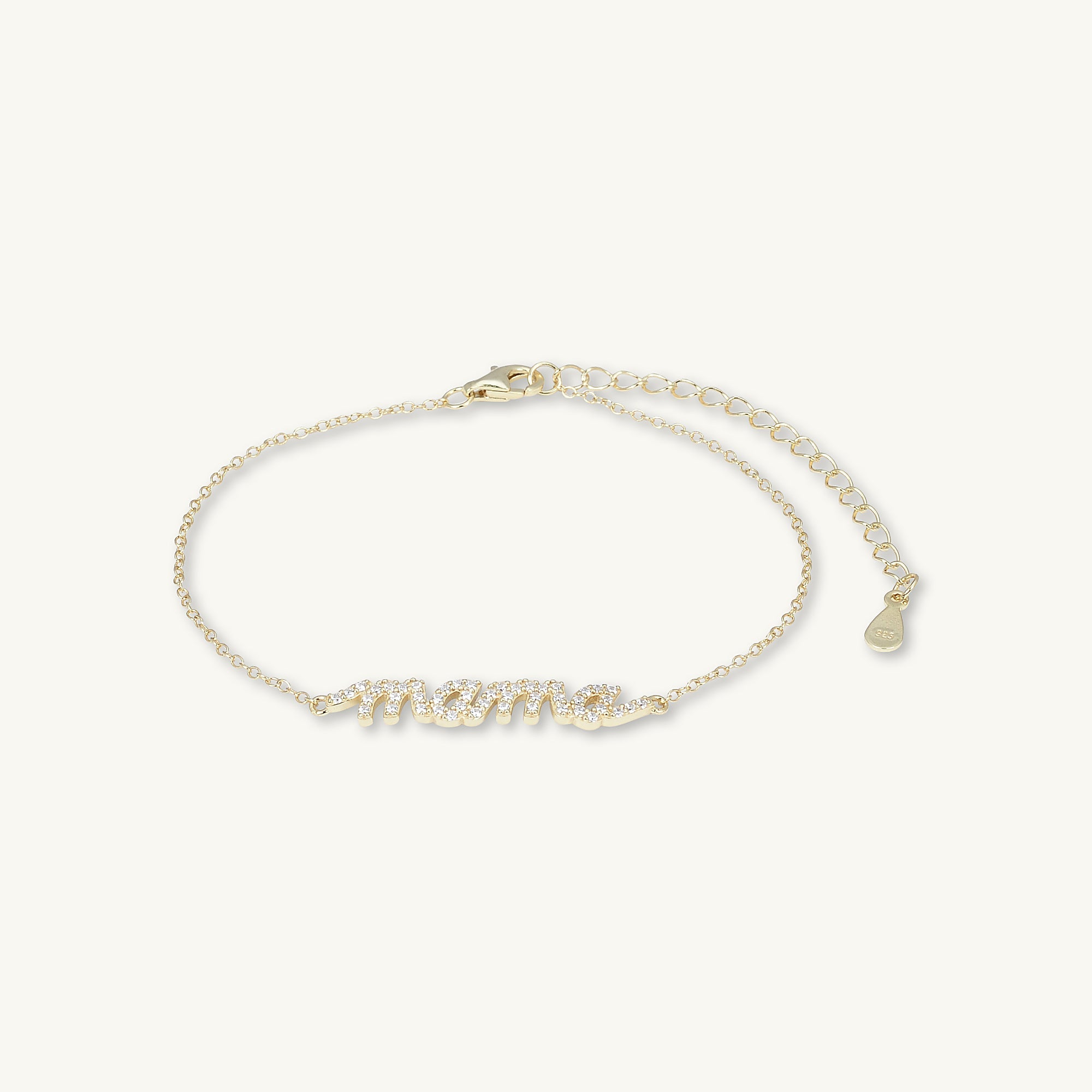 Mama Nameplate Sapphire Chain Bracelet - Camile & Stone