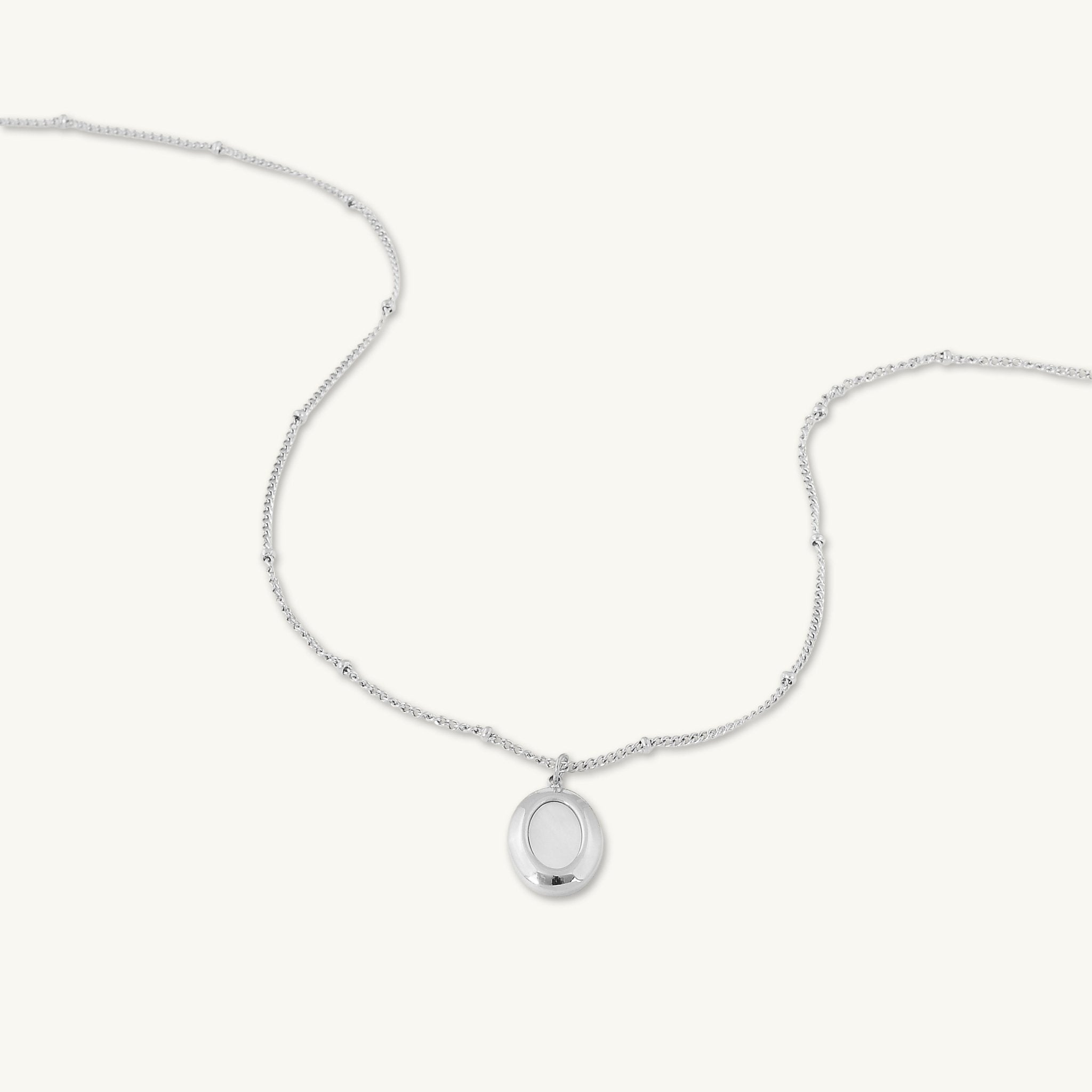 Moonstone Oval Medallion Satellite Necklace - Camile & Stone