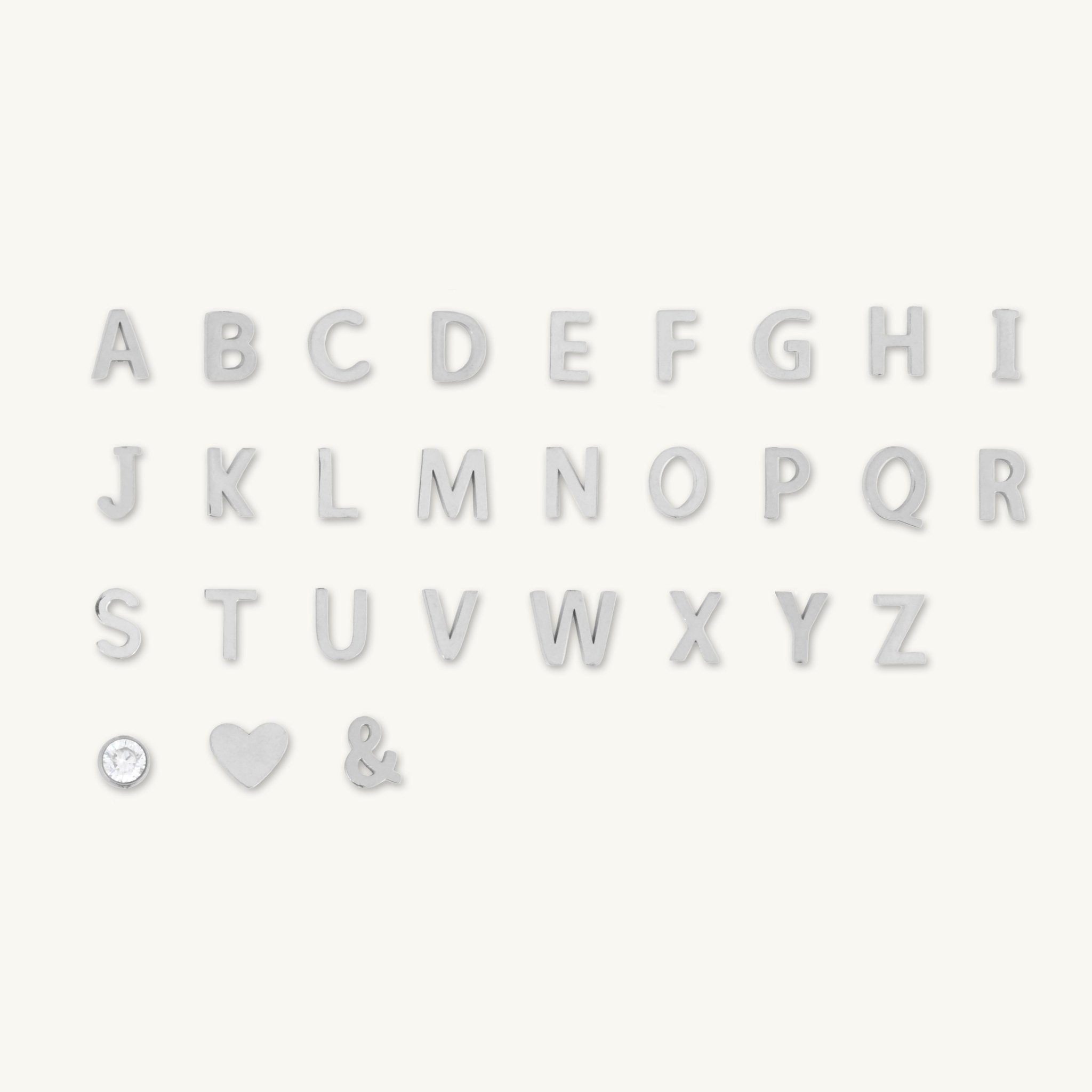 Sideways Single Initial Letter Bracelet - Camile & Stone