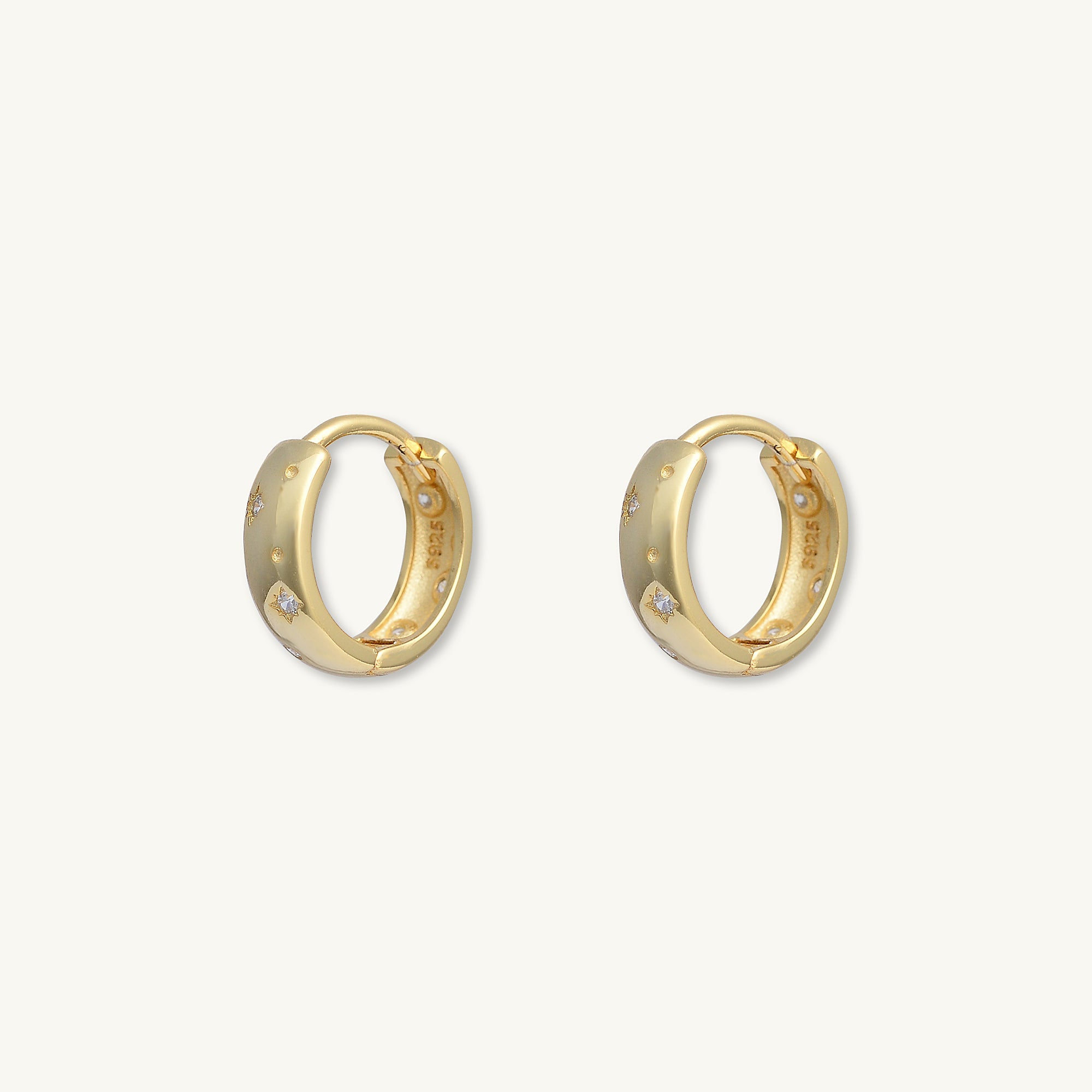 Starry Night Thick Huggie Earrings - Camile & Stone