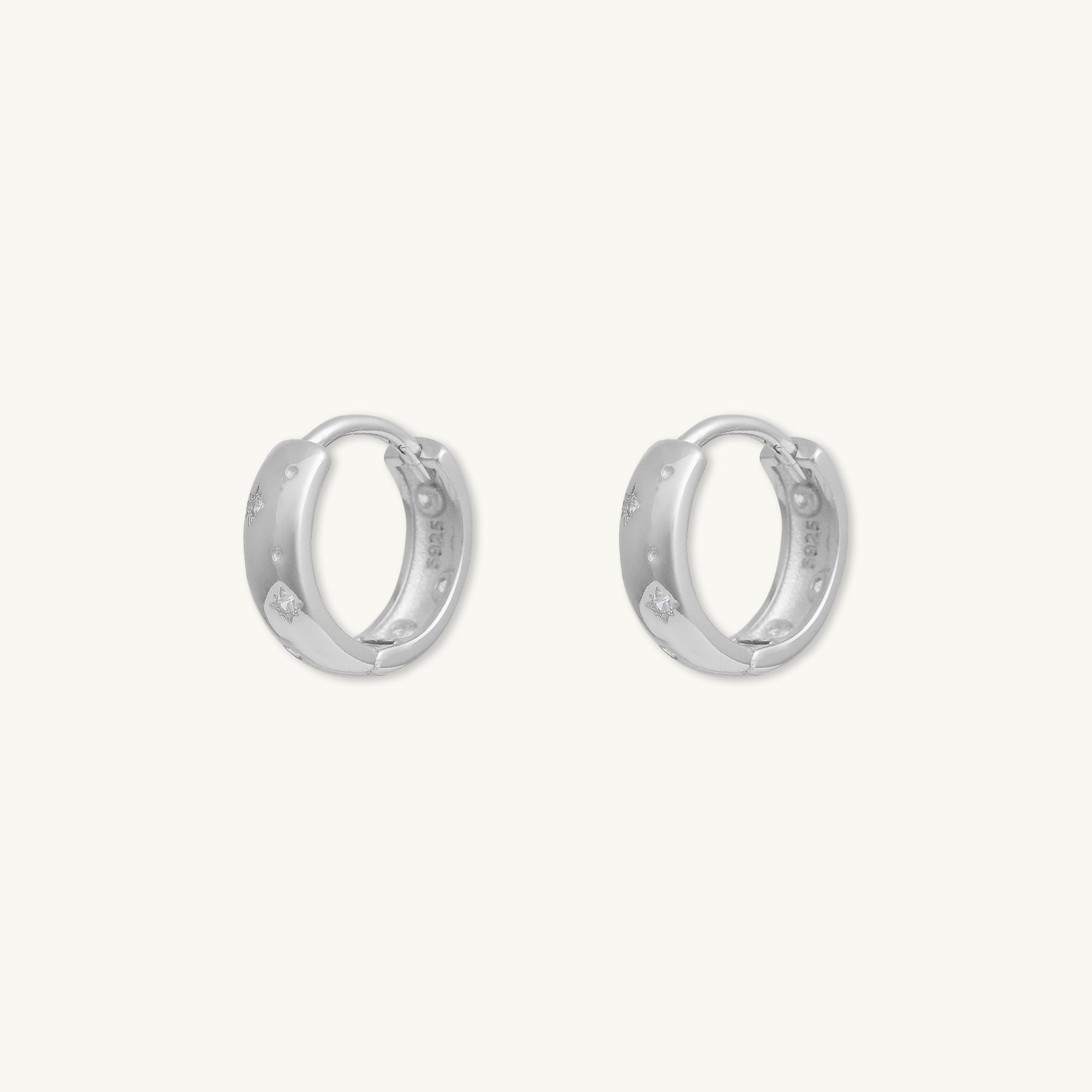 Starry Night Thick Huggie Earrings - Camile & Stone