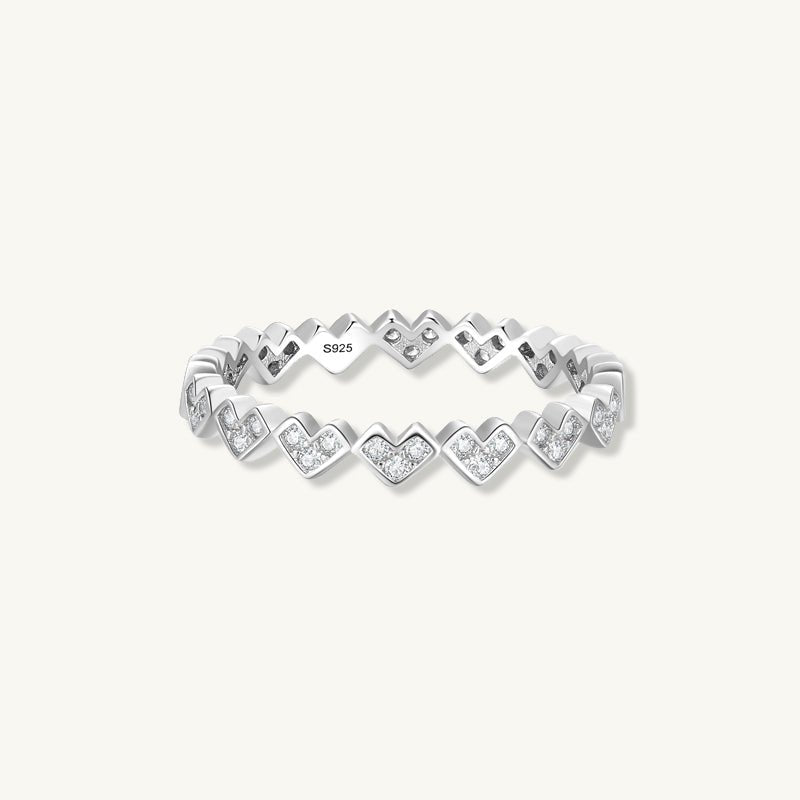 The Vivian Heart Sapphire Engagement Ring - Camile & Stone