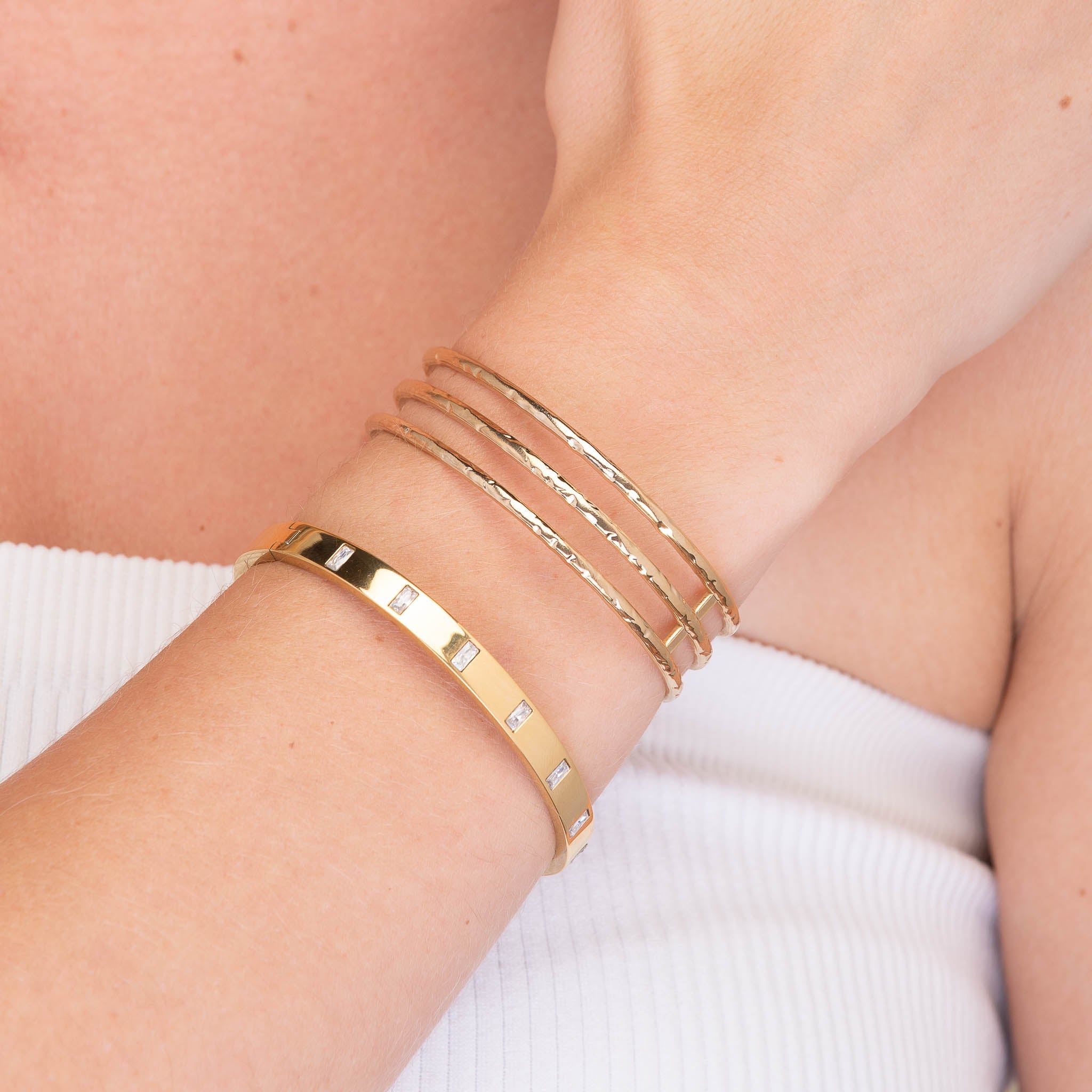 Triple Open Cuff Statement Bangle - Camile & Stone